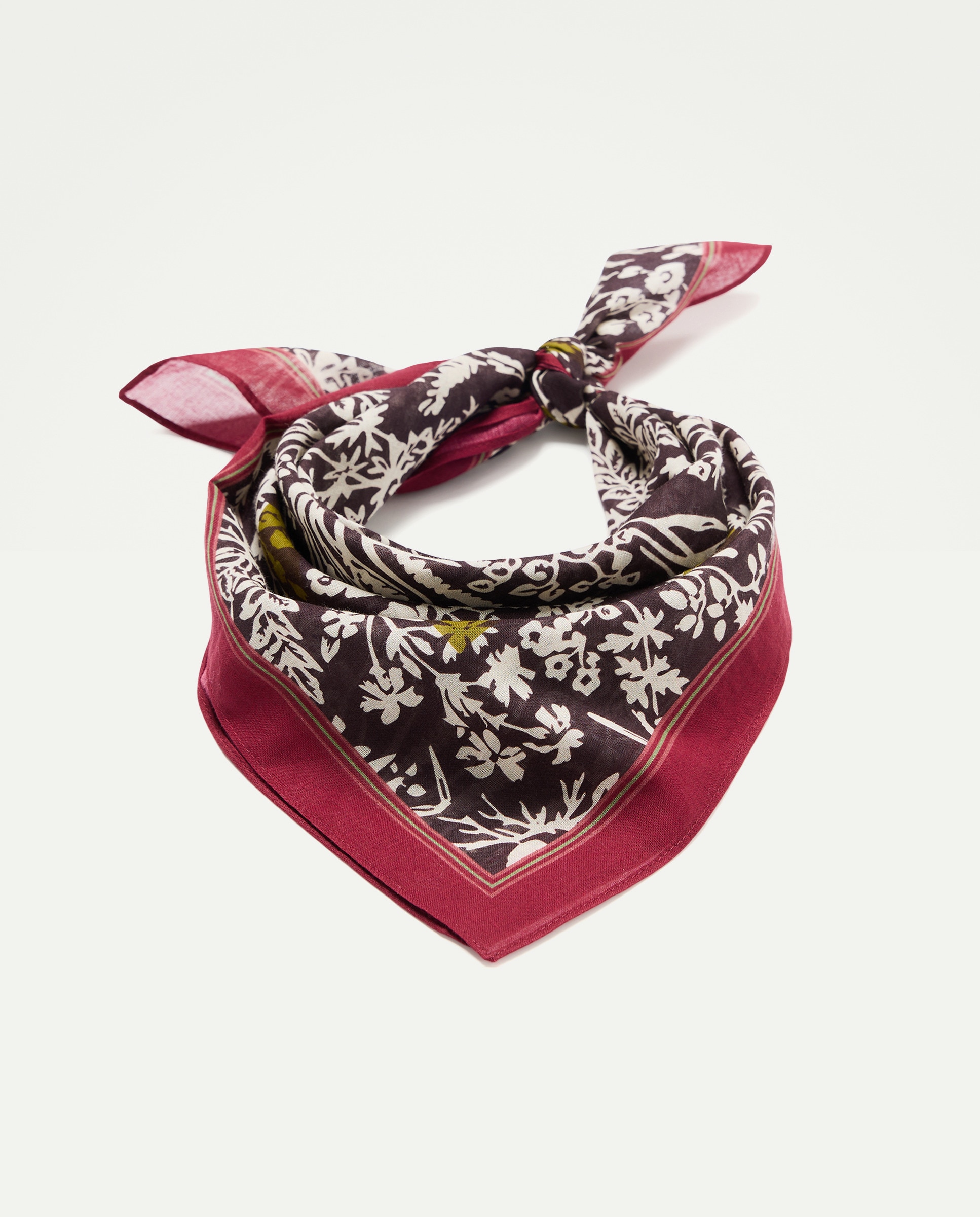 Pañuelo de mujer estampado Marrón-1