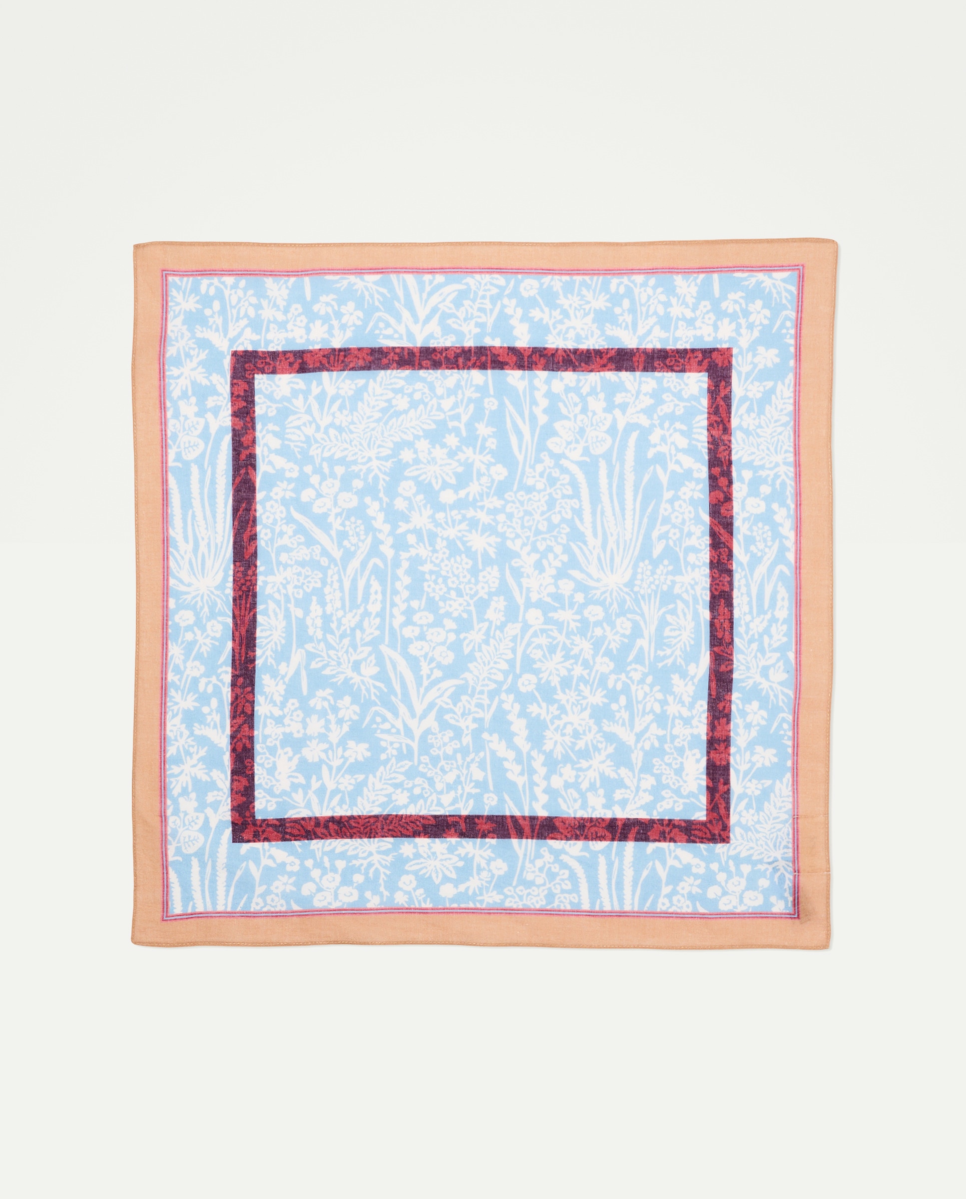 Pañuelo de mujer estampado 400 Azul-2