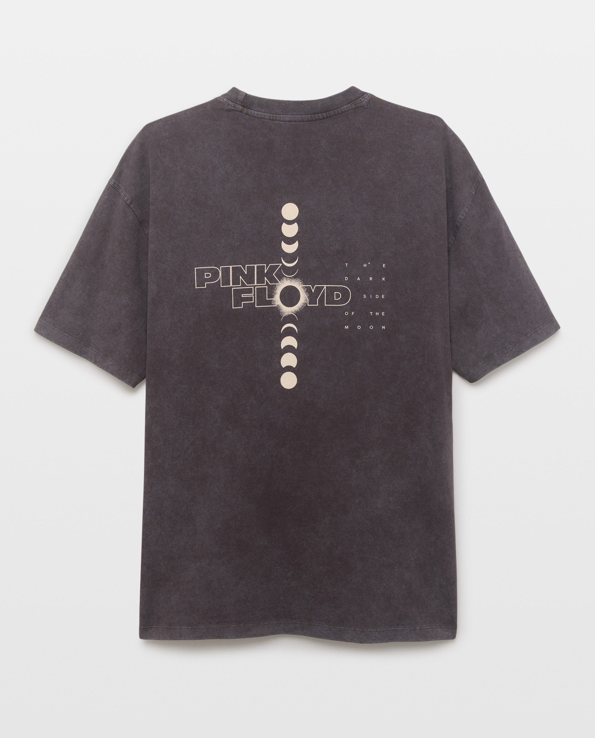 T-shirt de Manga Curta com Estampado de Música Pink Floyd Preto-5