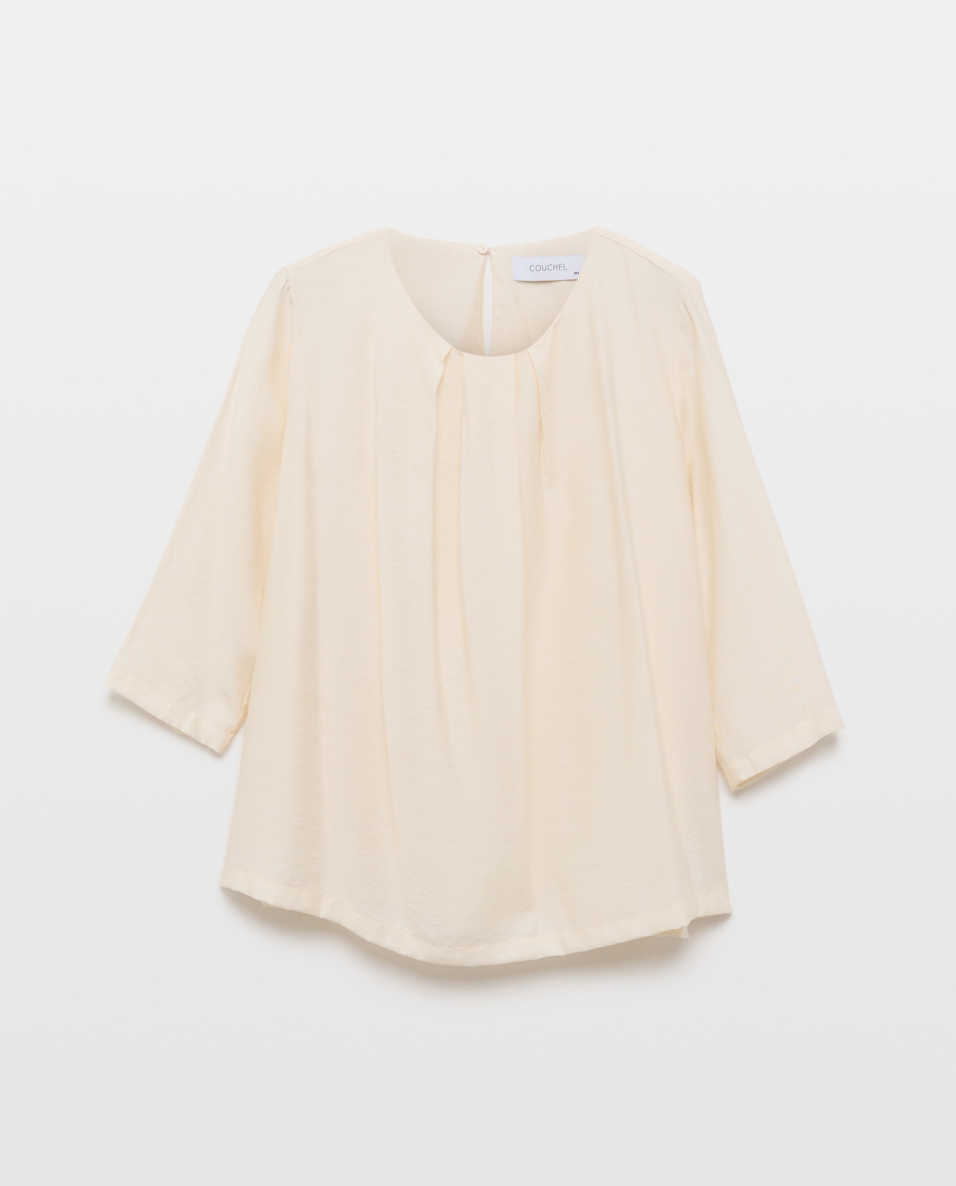 Blusa Lisa de Manga Comprida 120 Cru-4