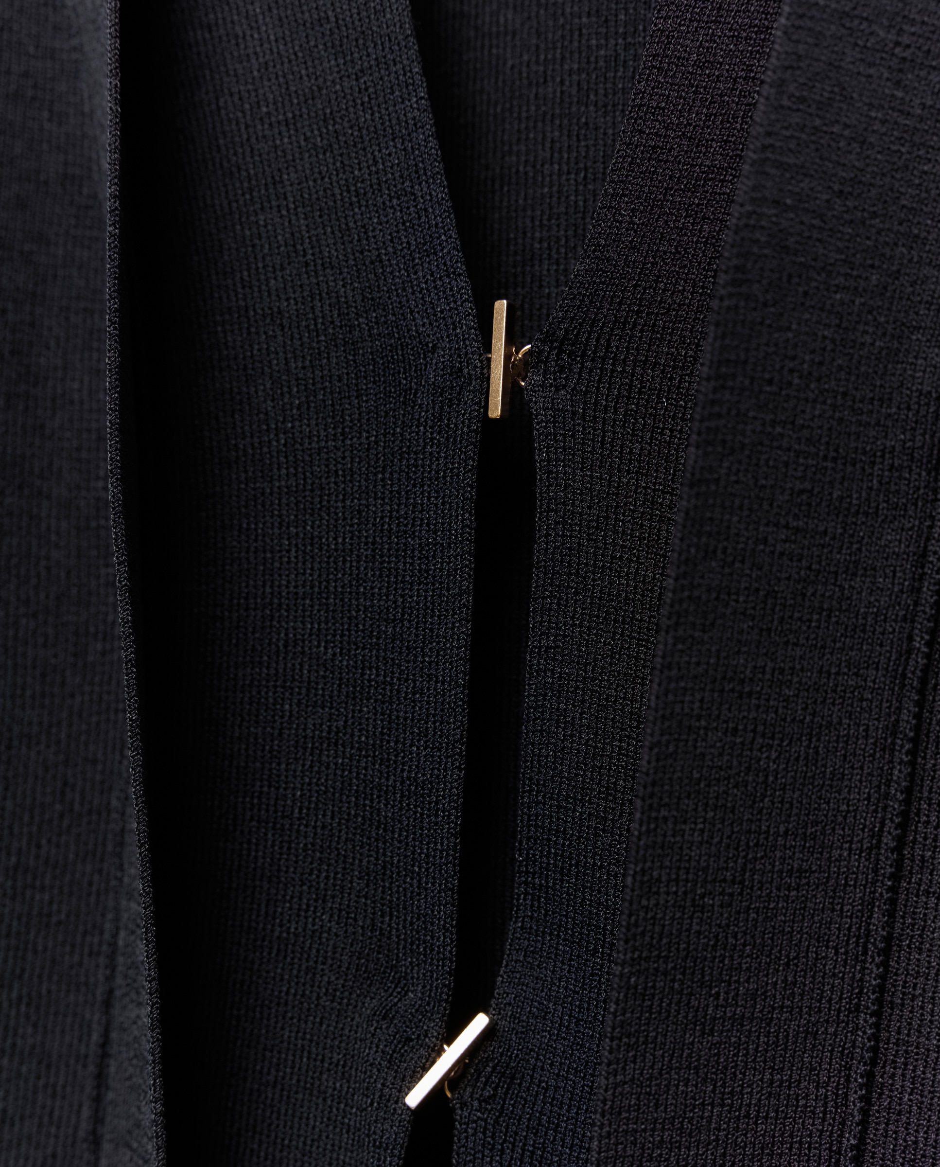 Cardigan Liso Comprido Preto-5