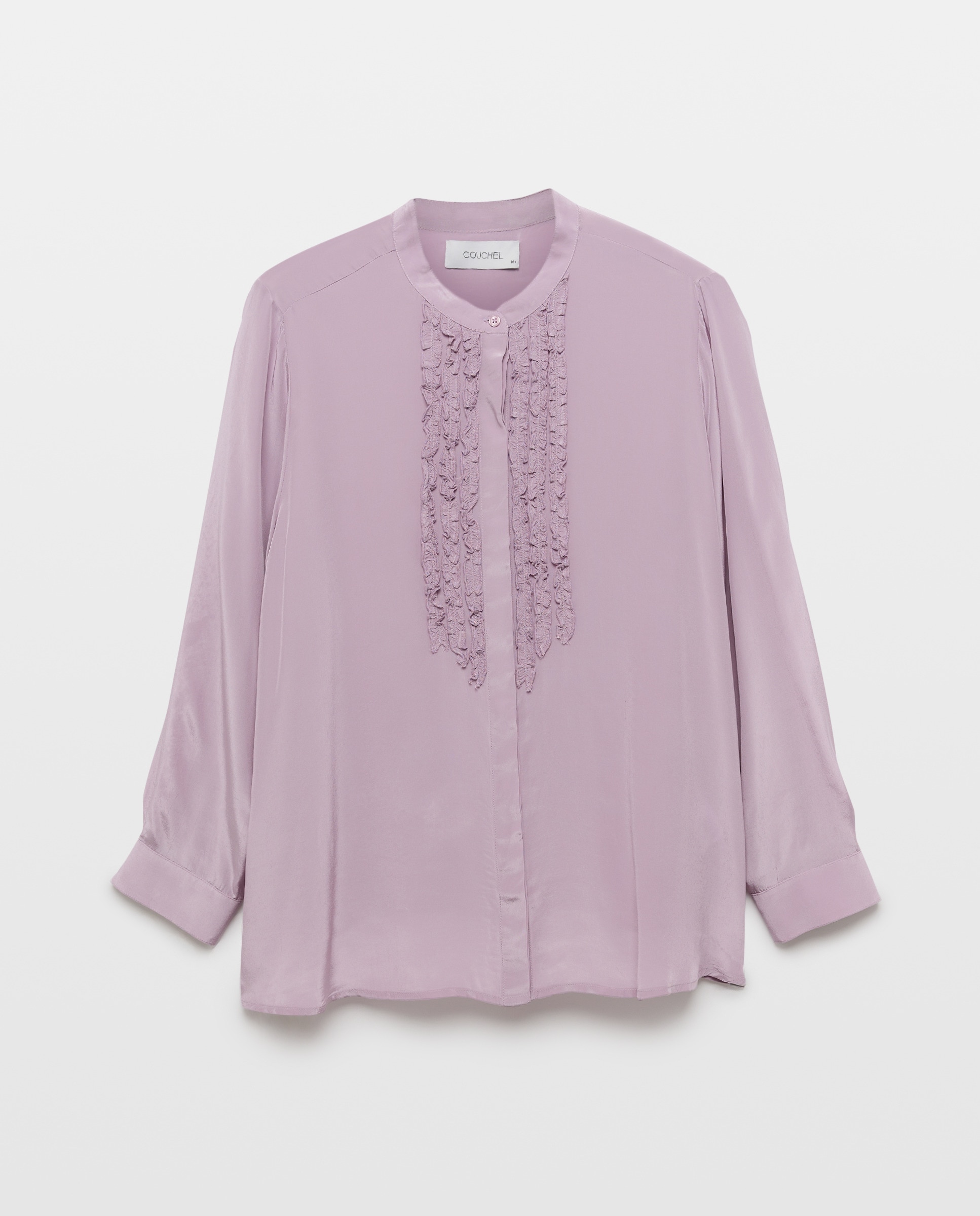 Camisa Lisa com Manga Comprida Roxo-5