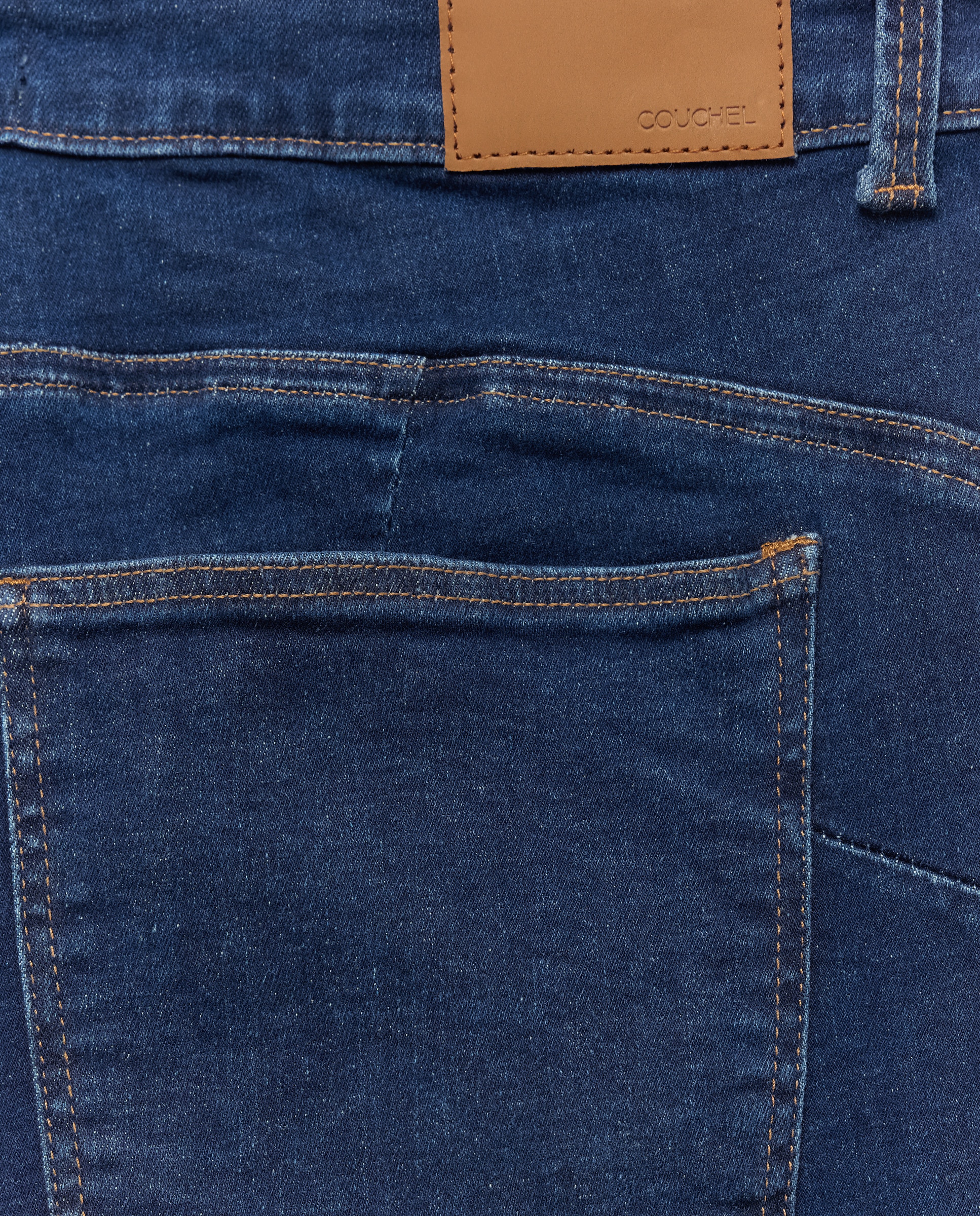 Jeans de Cinco Bolsos Push-Up Azul-escuro-6