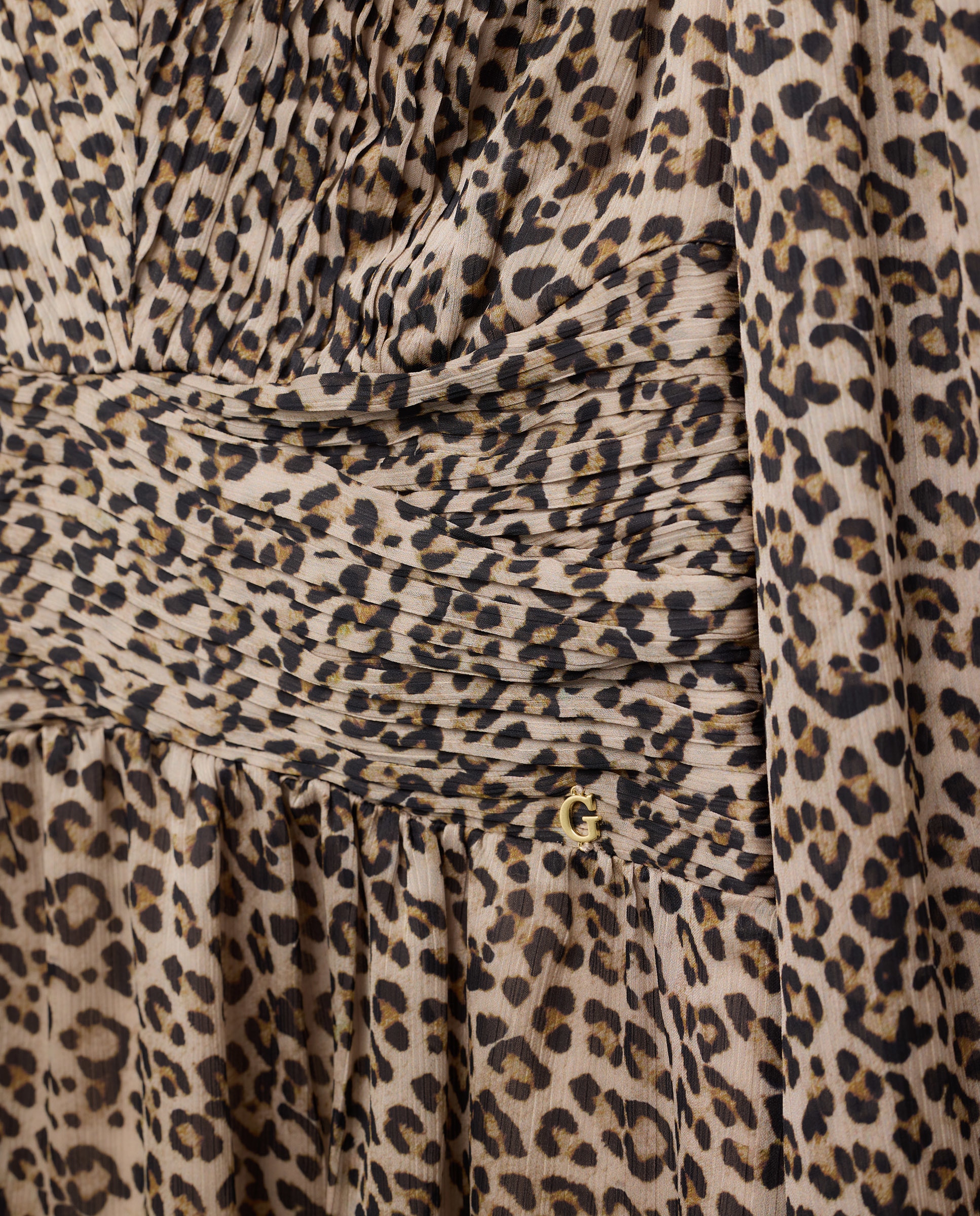 Vestido Curto de Manga Comprida Multicolor-5