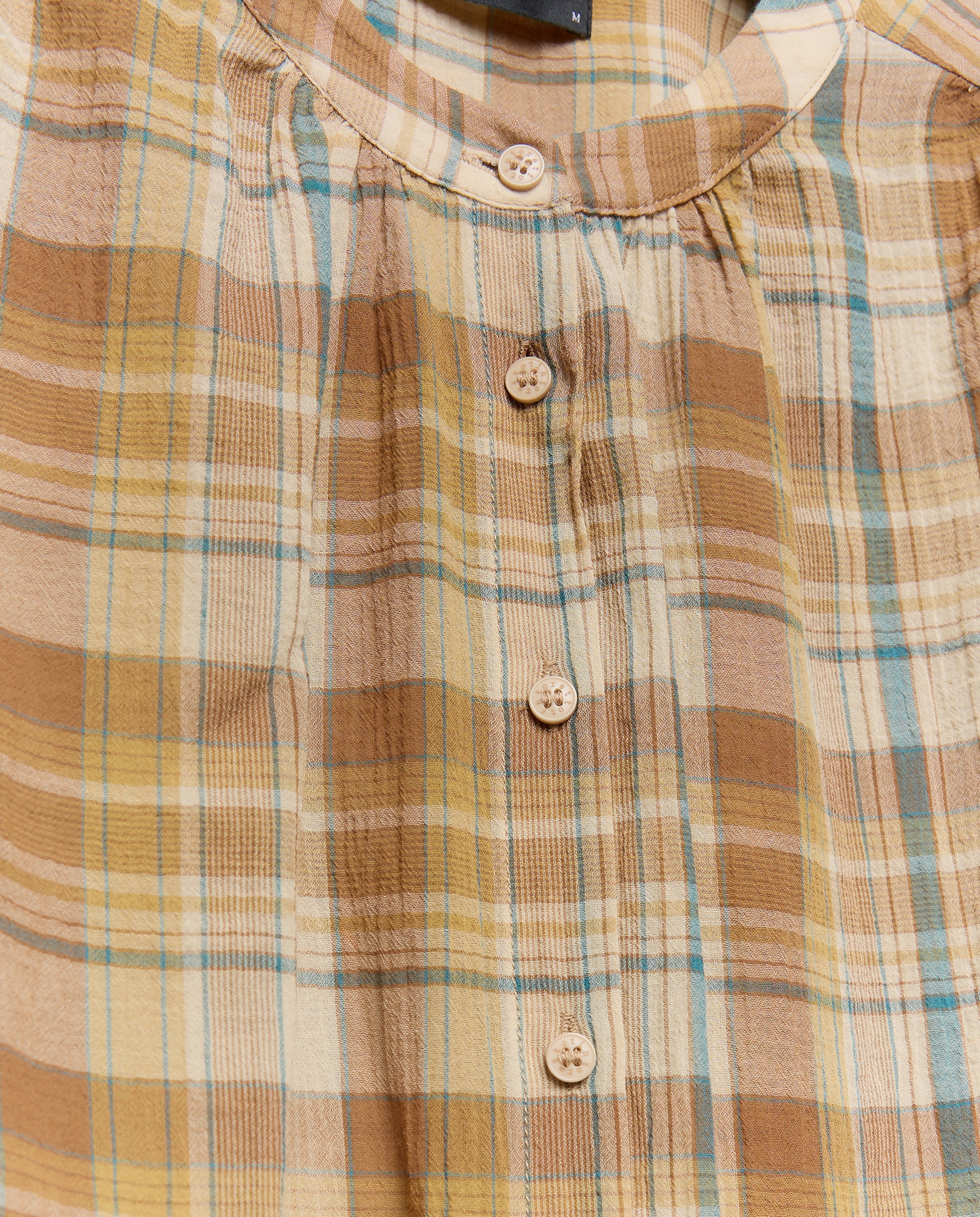 Blusa de Manga Comprida Estampada Castanho-6