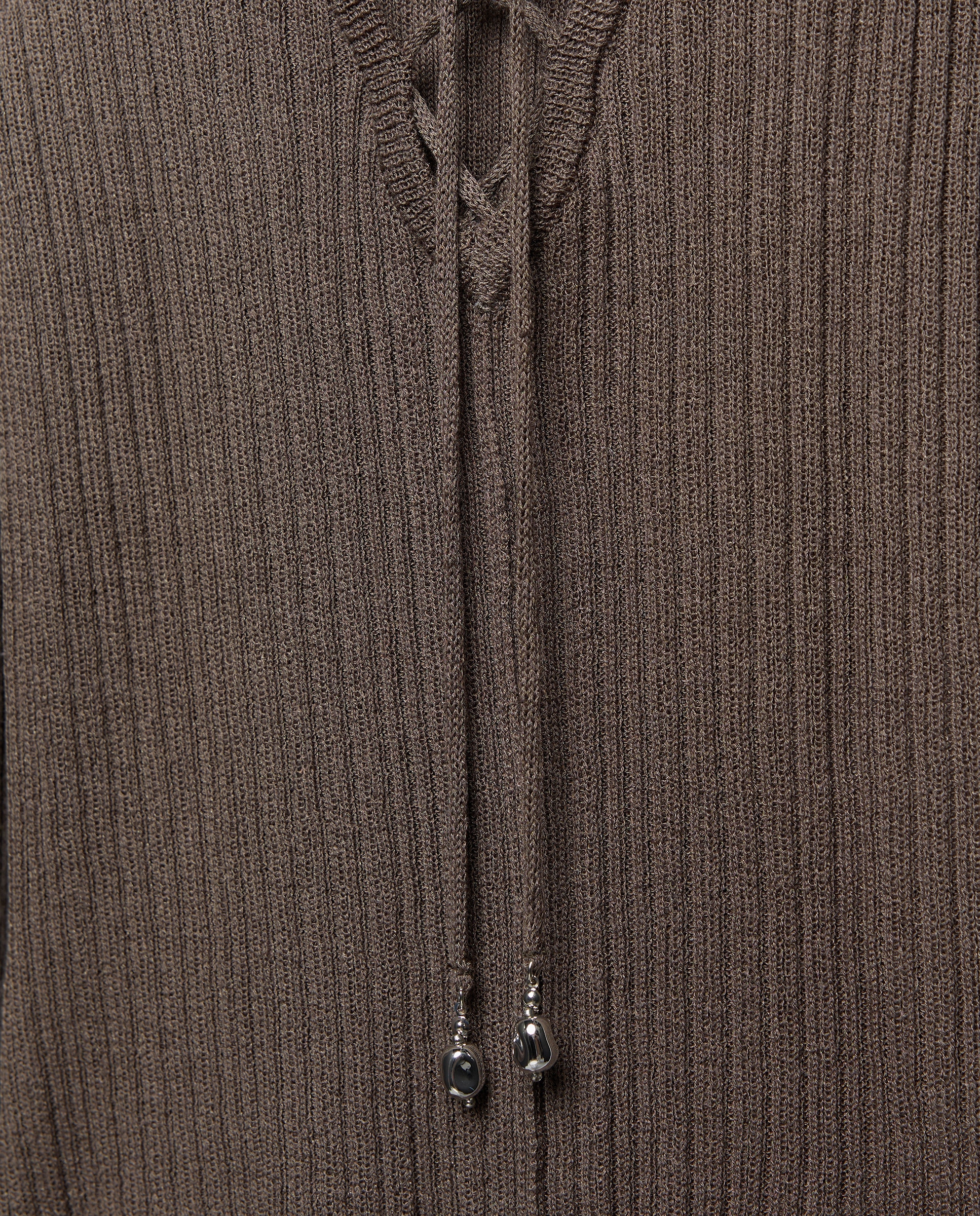 Camisola de Malha com Manga Comprida e Cruzes 520 Caqui-5