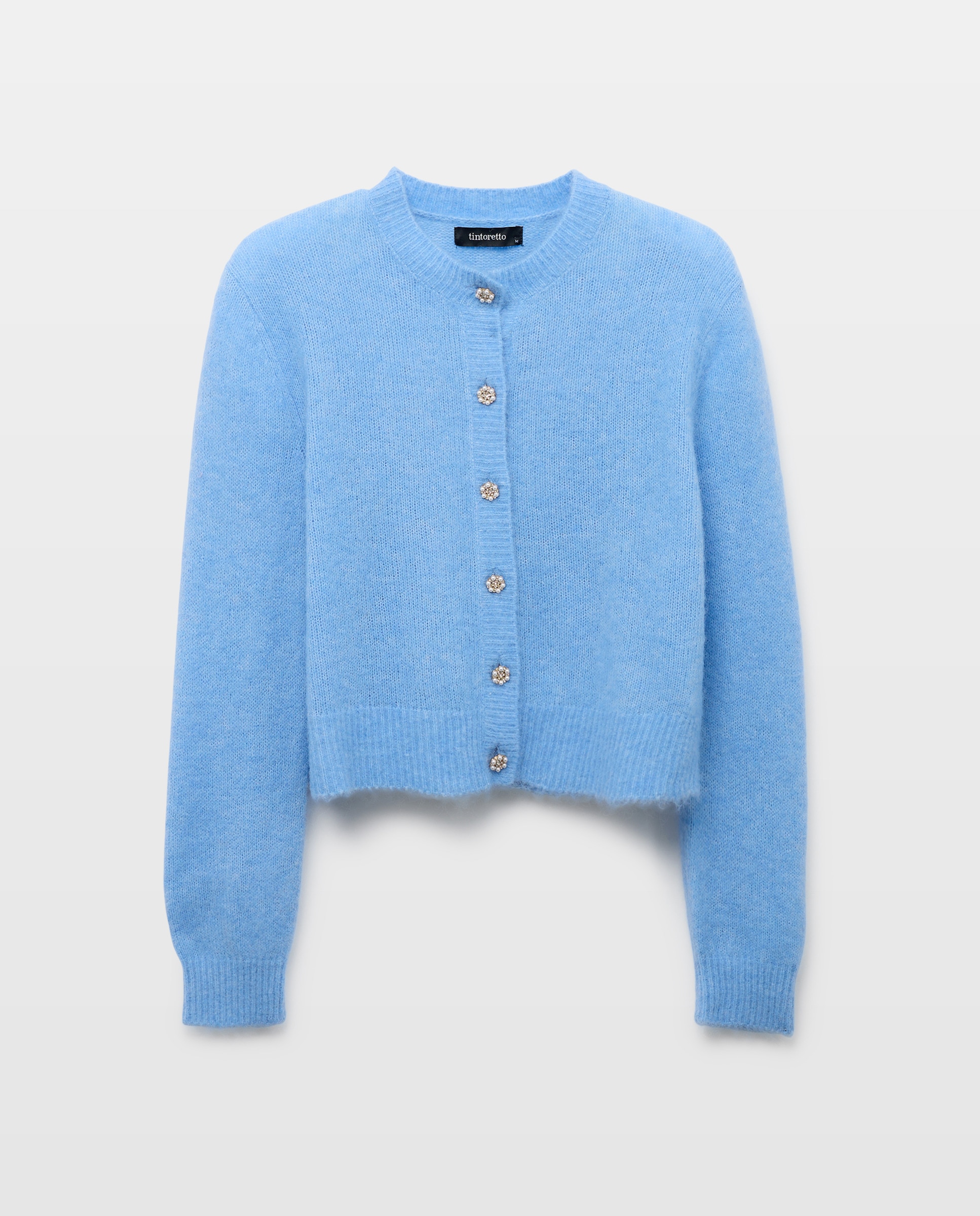 Casaco com Decote Redondo 430 Azul Escuro-4