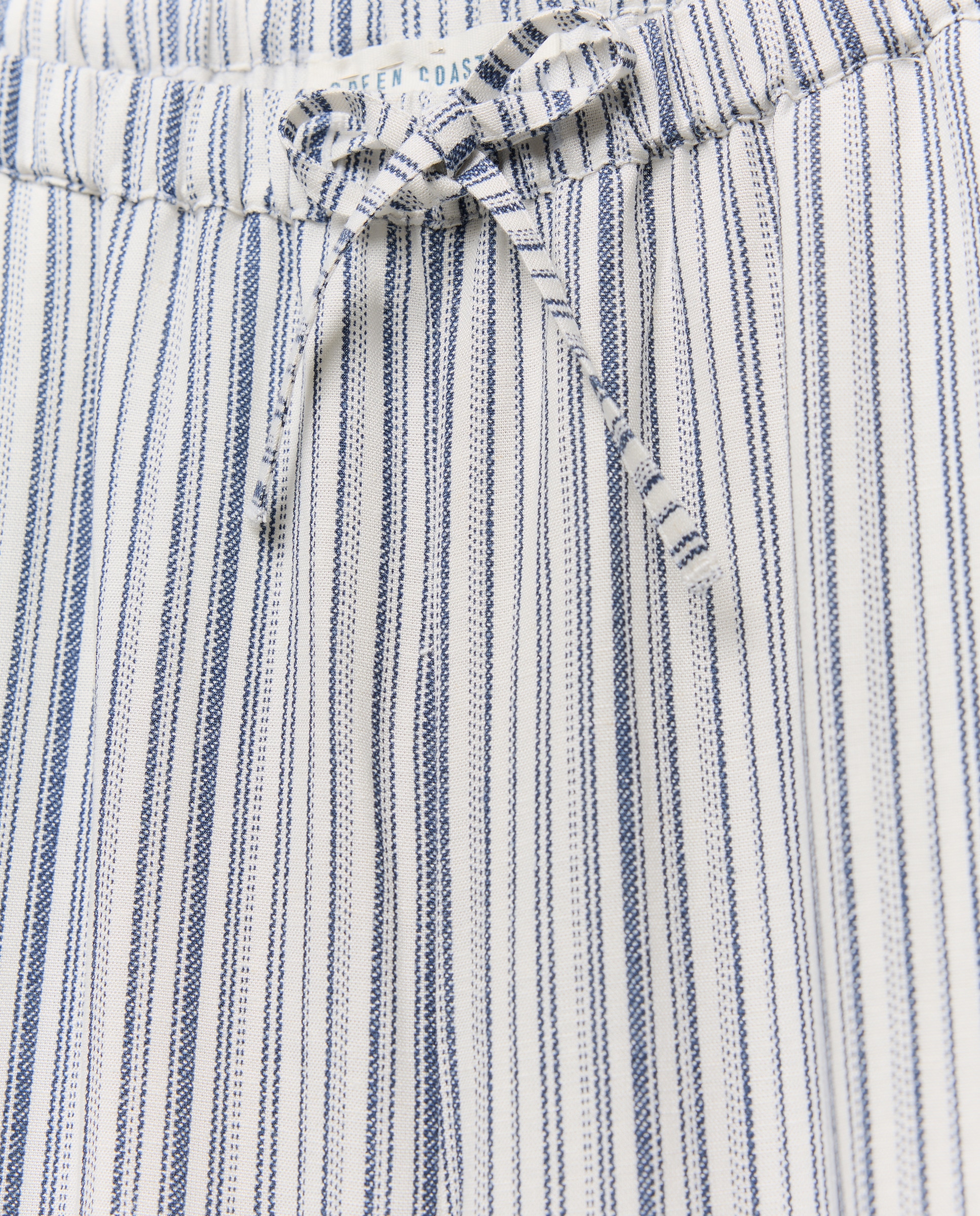 Calças Largas com Cordão Azul pálido-5