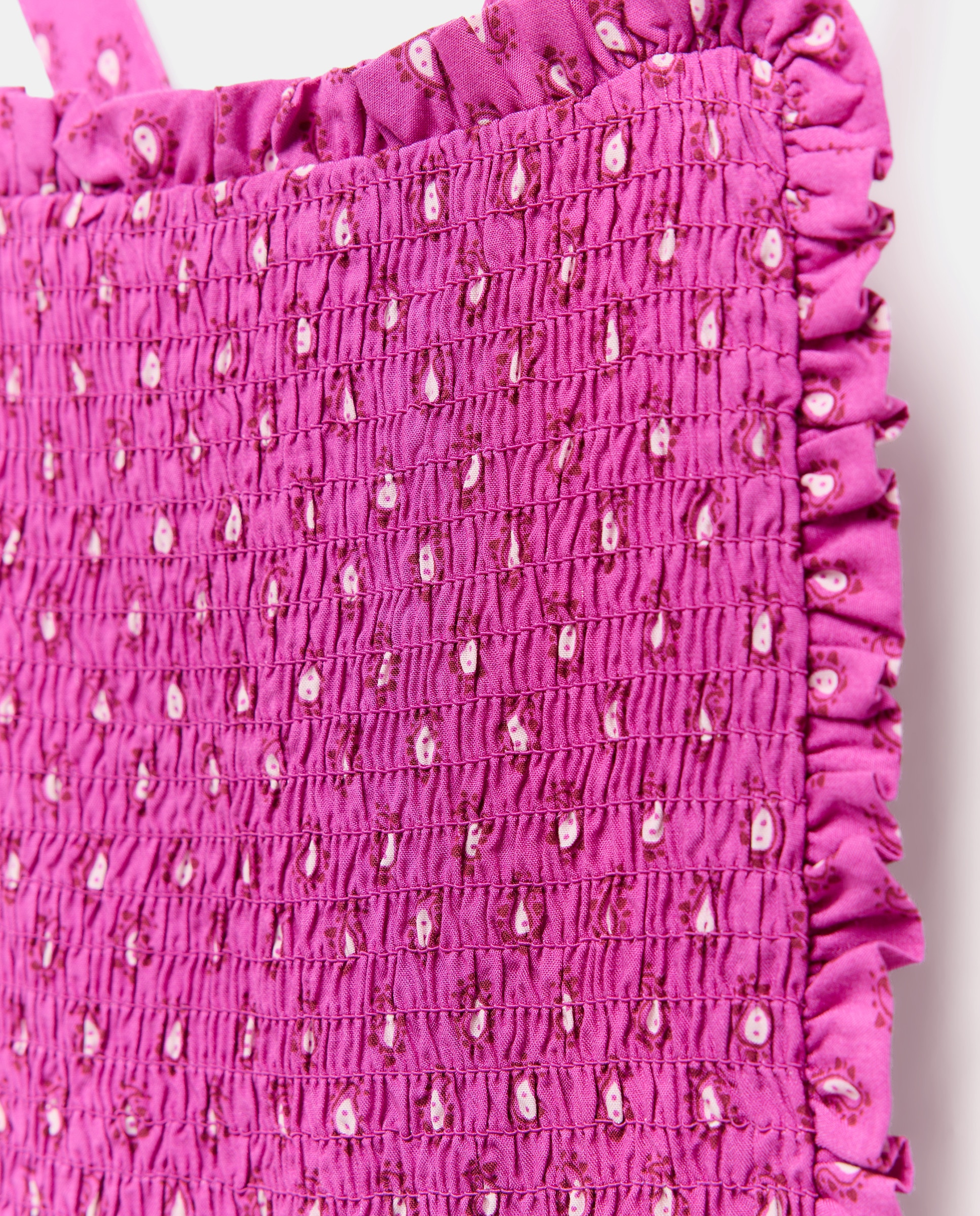 Jardineiras com Estampado de Favos de Mel 282 Malva-5