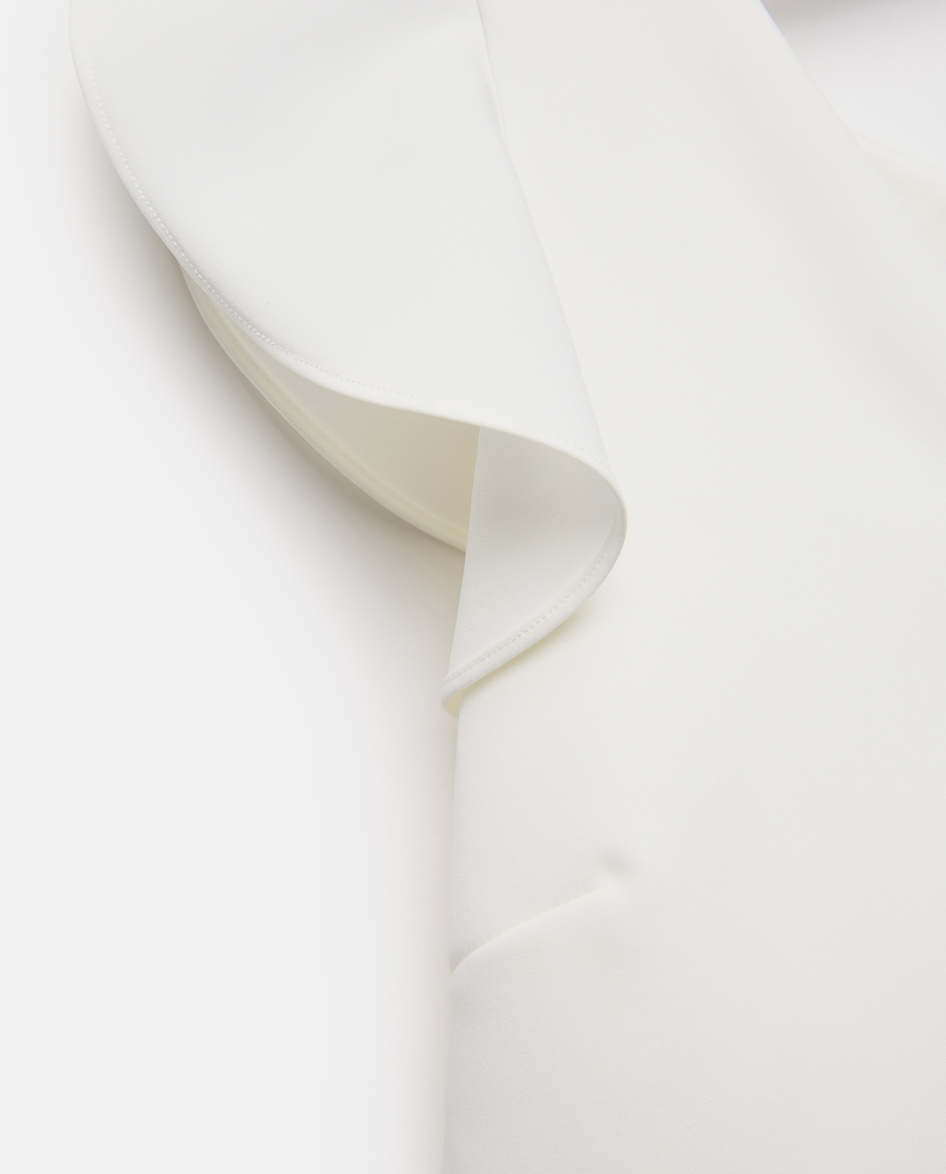 Top Liso com Decote em Bico Branco-marfim-5