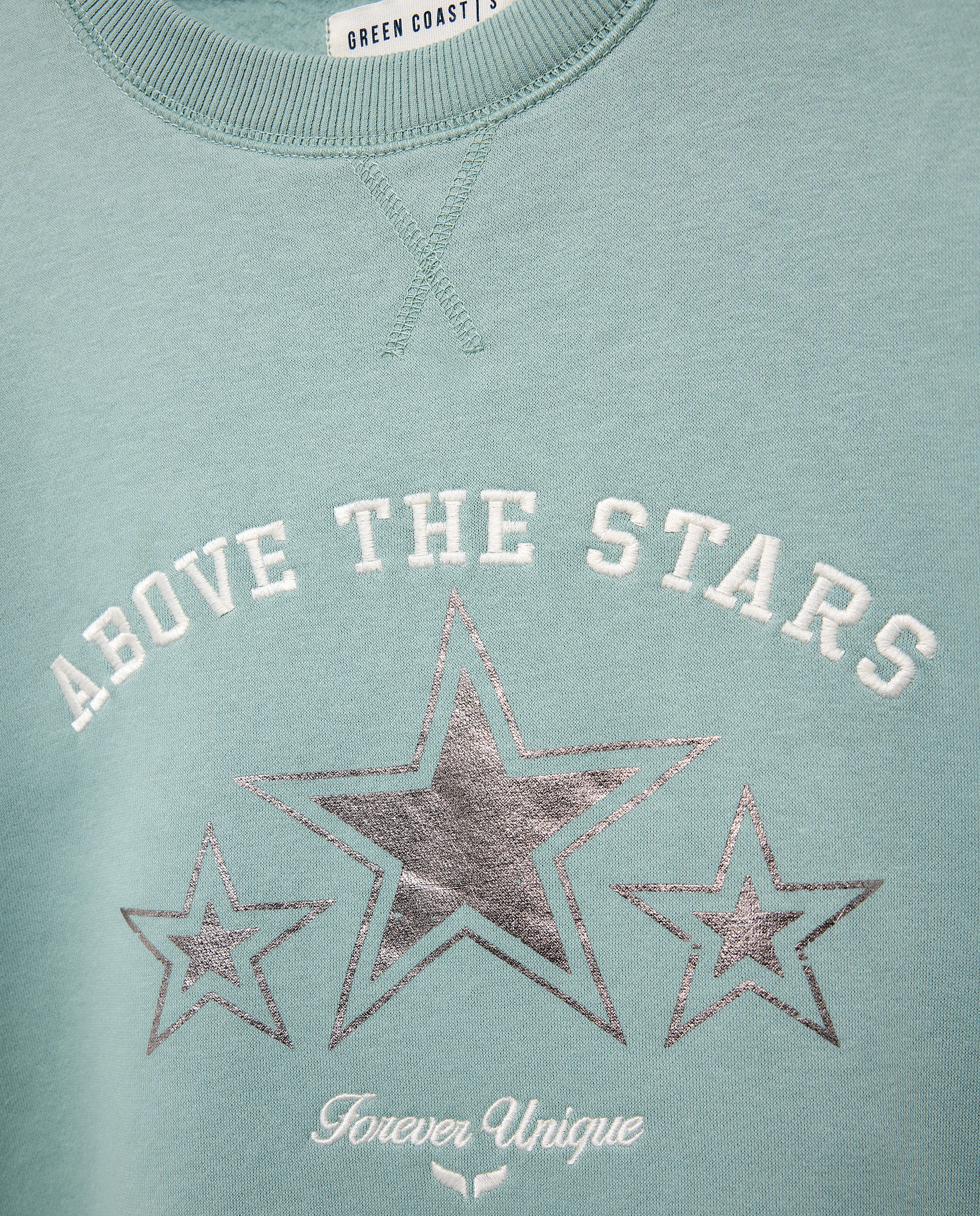 Sweatshirt bordada Verde-6