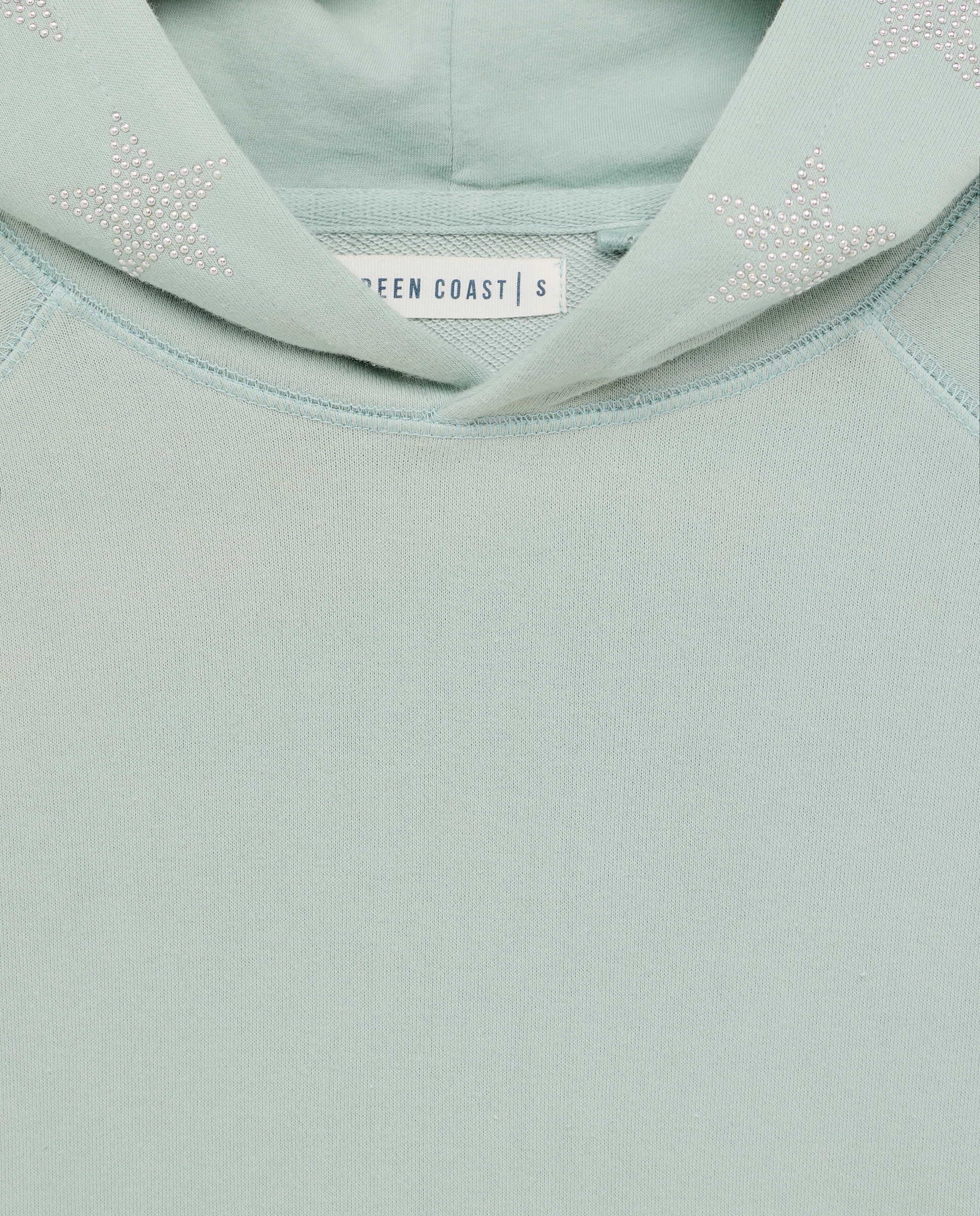 Sweatshirt com Capuz e Estrelas Verde Pato-6