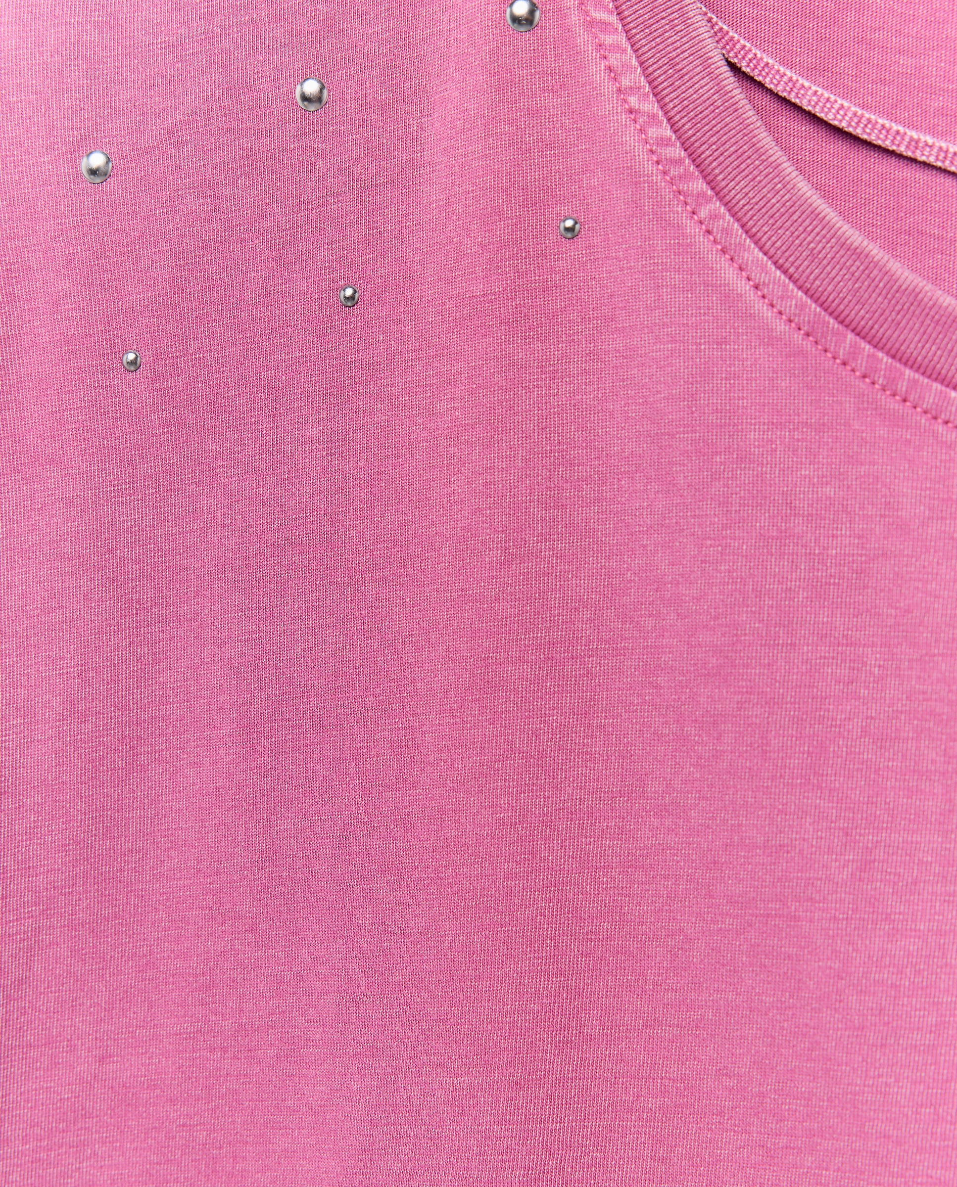 T-shirt sem Mangas e com Tachas Buganvília-5