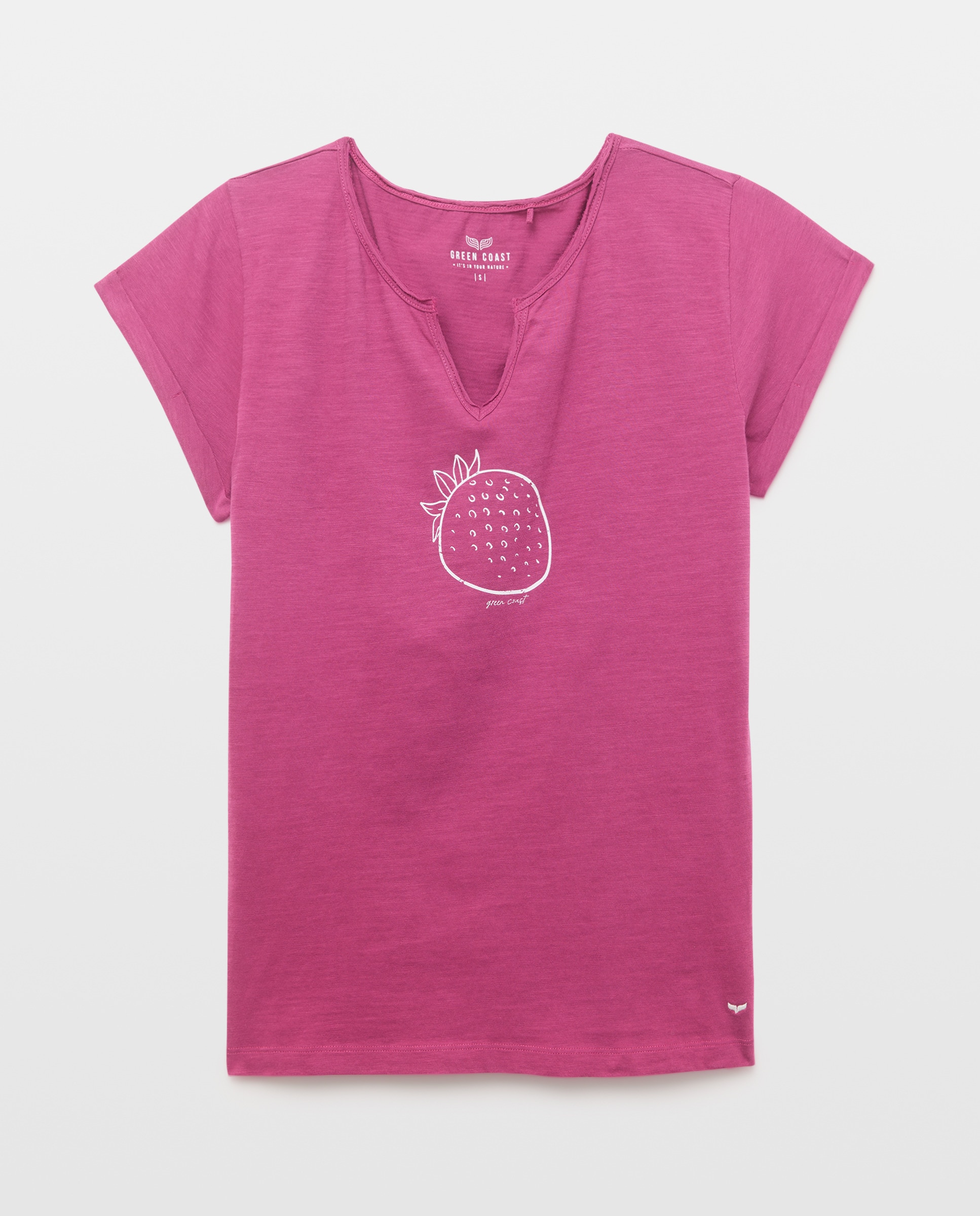 T-shirt Lisa de Manga Curta Buganvília-4