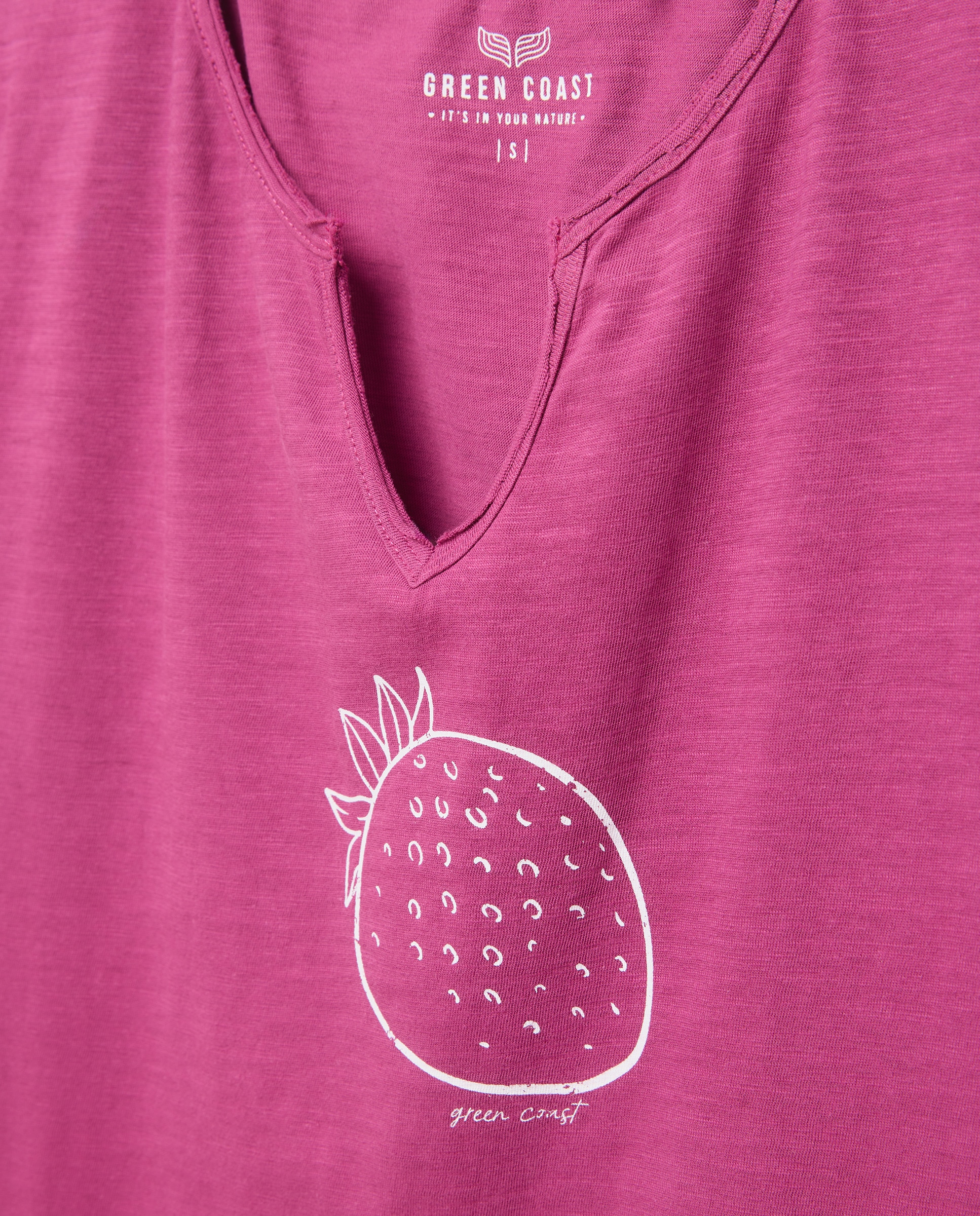 T-shirt Lisa de Manga Curta Buganvília-5