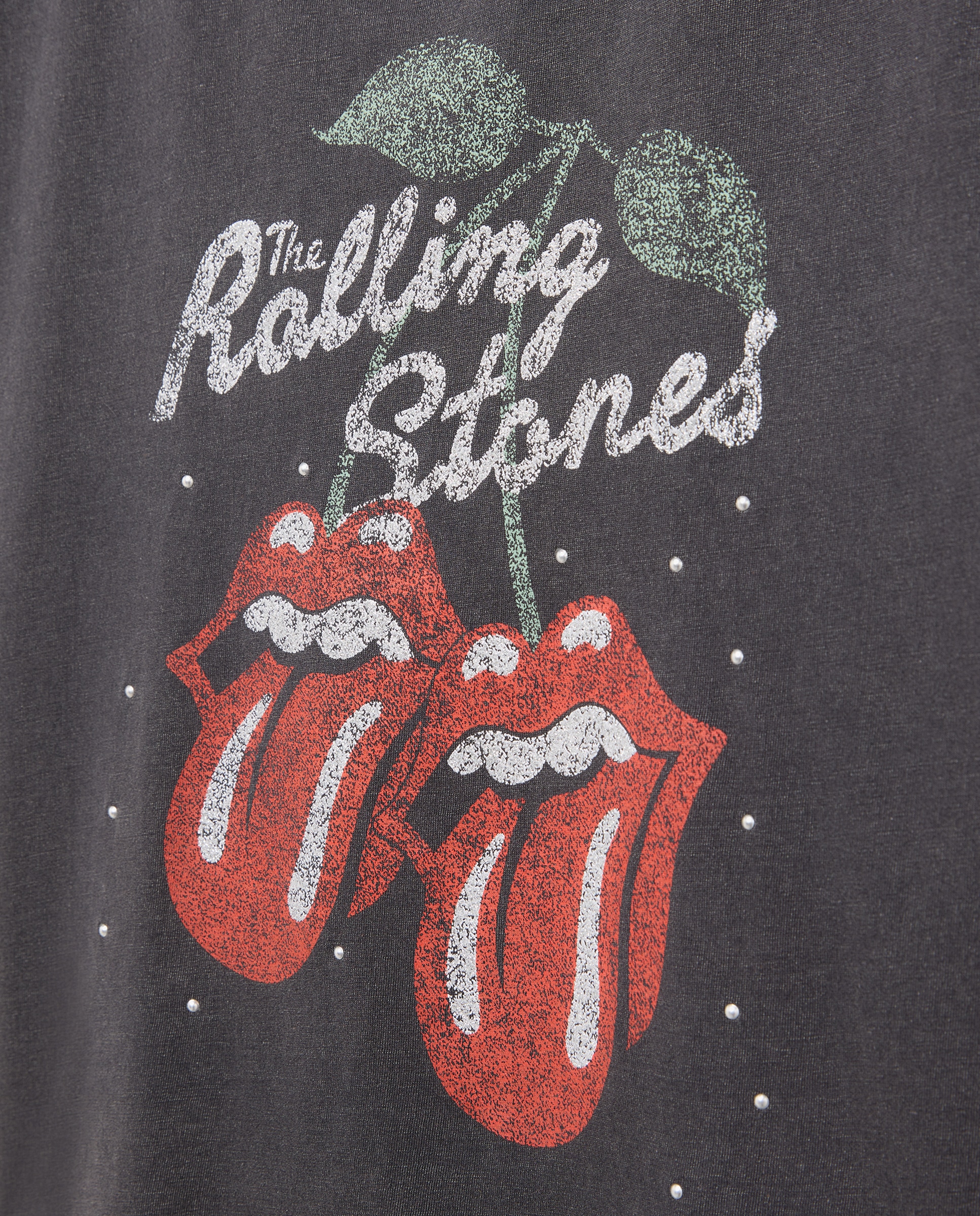 T-shirt sem Mangas Licença Rolling Stones Preto-5