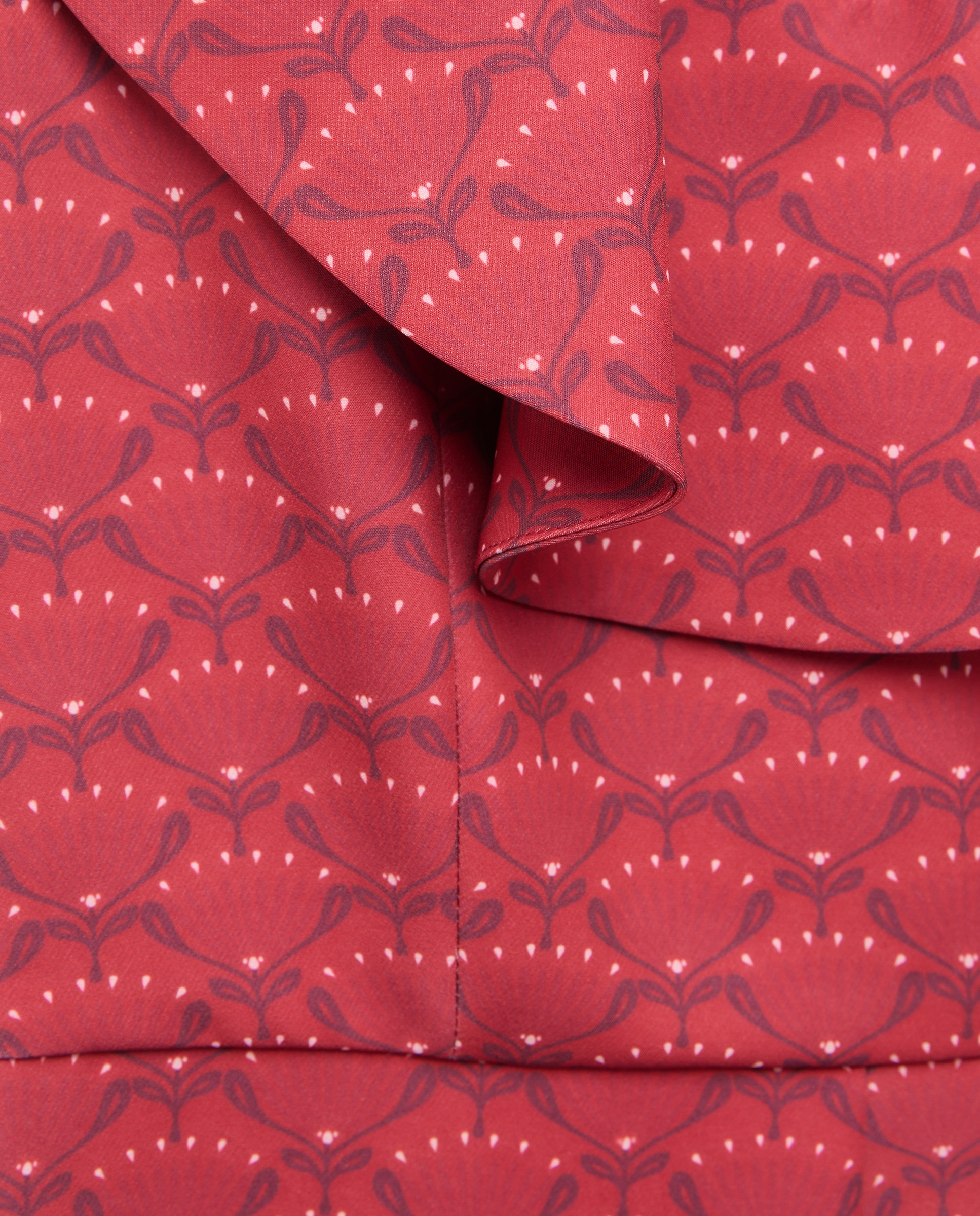Macacão Liso com Decote em Bico 600 Vermelho-5