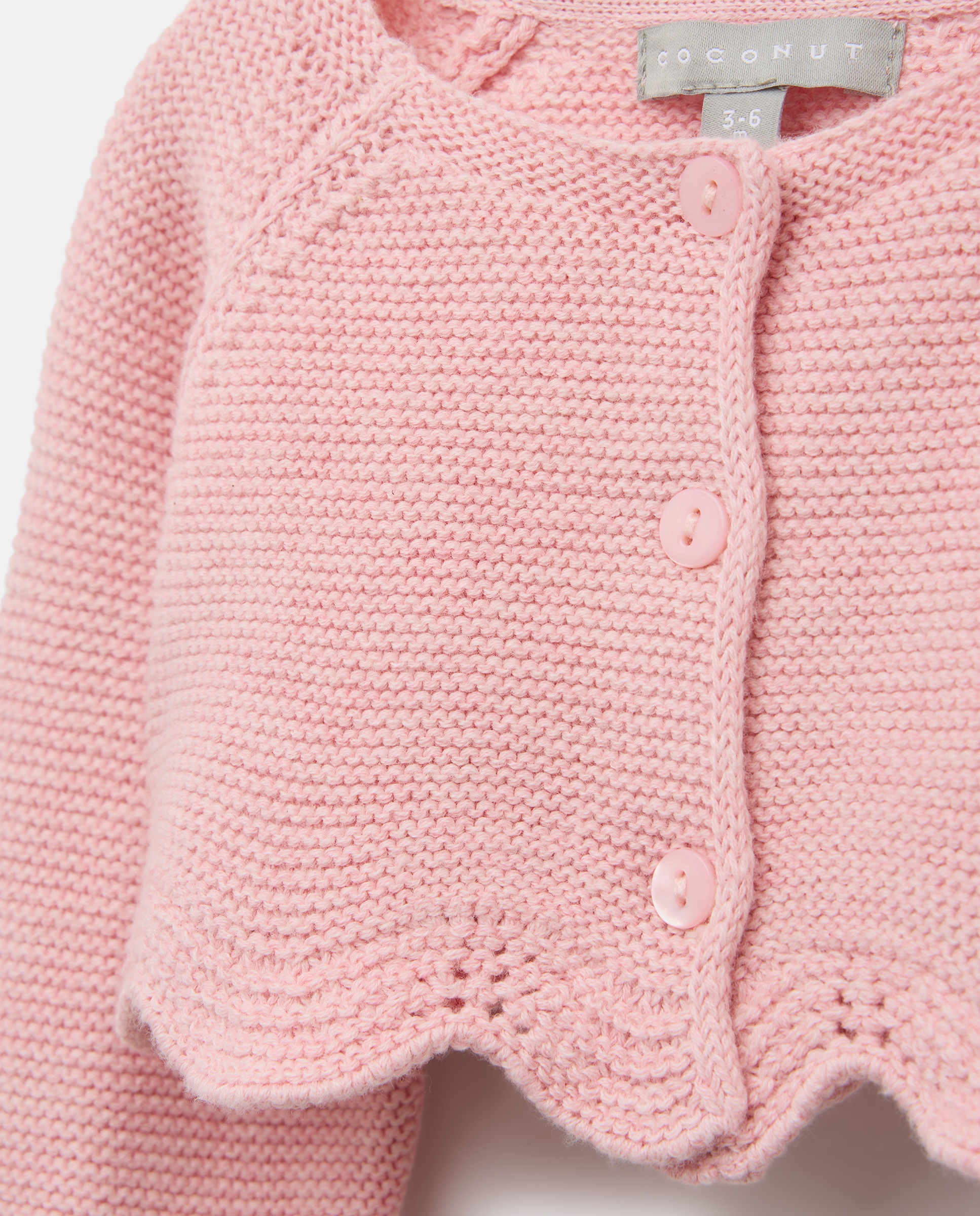 Casaco Curto Básico de Bebé com Manga Raglã 200 Rosa-3