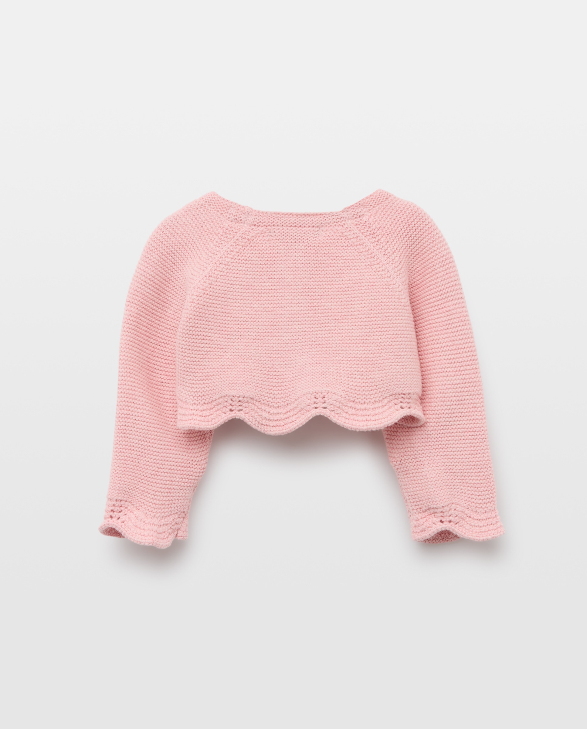 Casaco Curto Básico de Bebé com Manga Raglã 200 Rosa-2