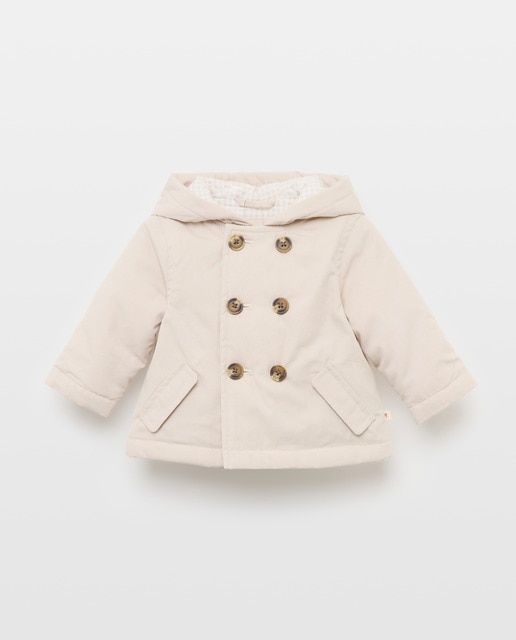 Imagem 0 de Gabardine Ligeira de Bebé com Forro de Fantasia, Aba Cruzada e Capuz