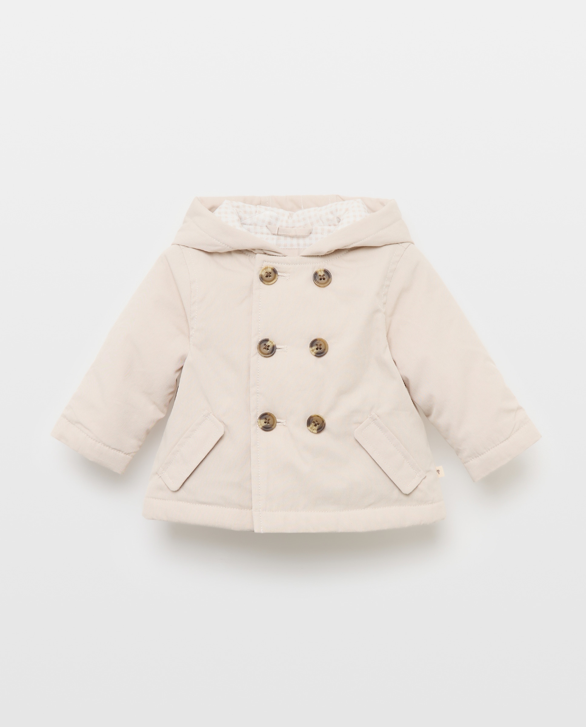 Imagem 0 de Gabardine Ligeira de Bebé com Forro de Fantasia, Aba Cruzada e Capuz
