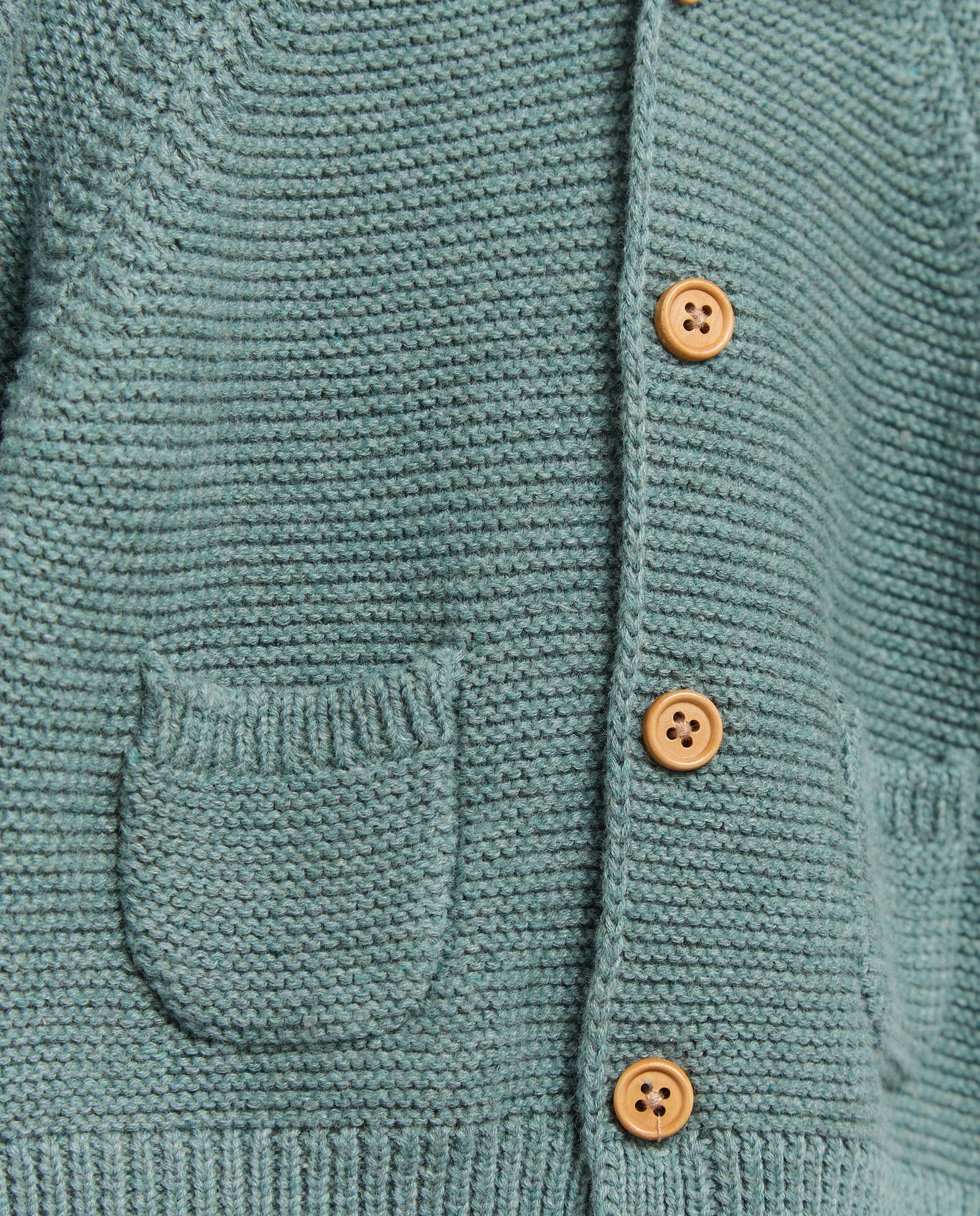 Casaco de Bebé com Capuz e Bolsos à Frente Verde Pato-3