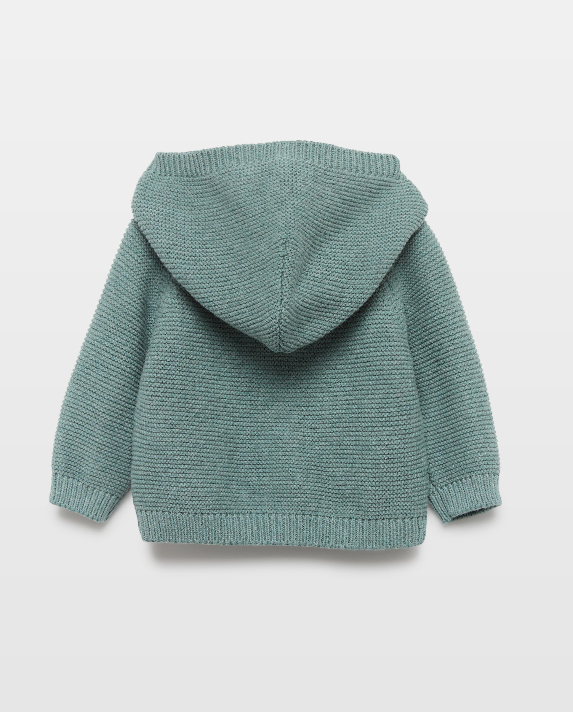 Casaco de Bebé com Capuz e Bolsos à Frente Verde Pato-2