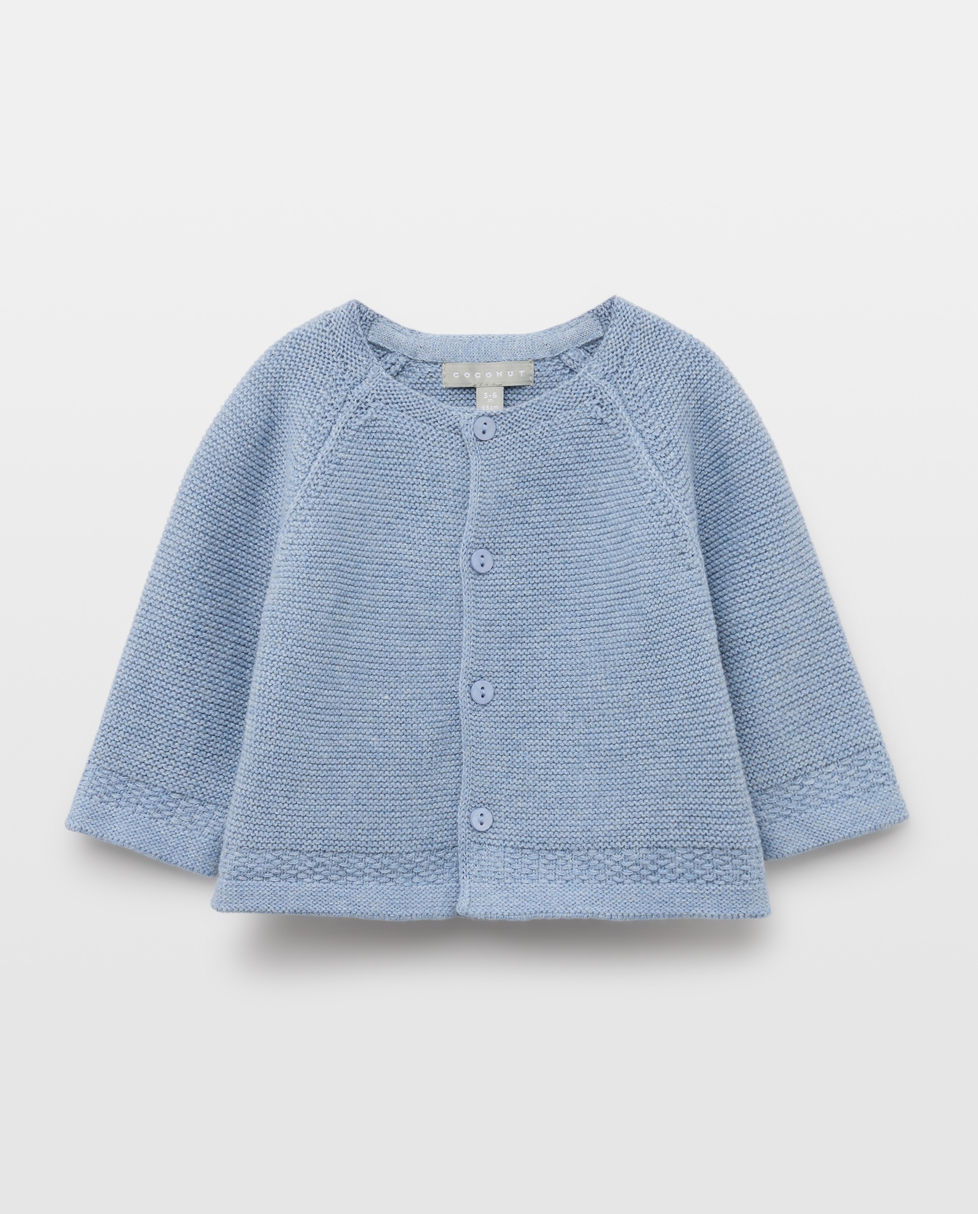 Casaco Básico de Bebé até à Anca com Manga Raglã 471 Índigo-1