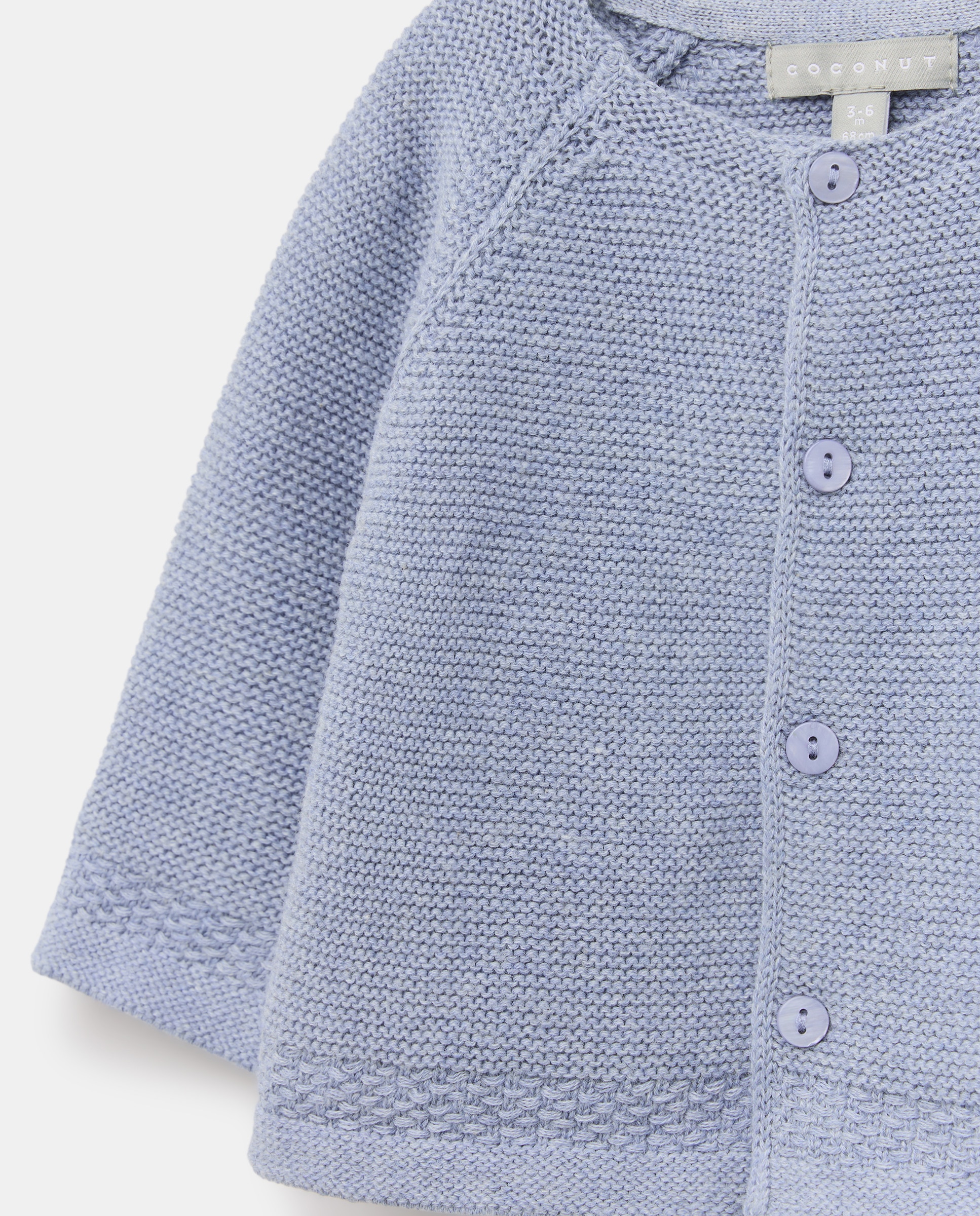Casaco Básico de Bebé até à Anca com Manga Raglã 471 Índigo-3