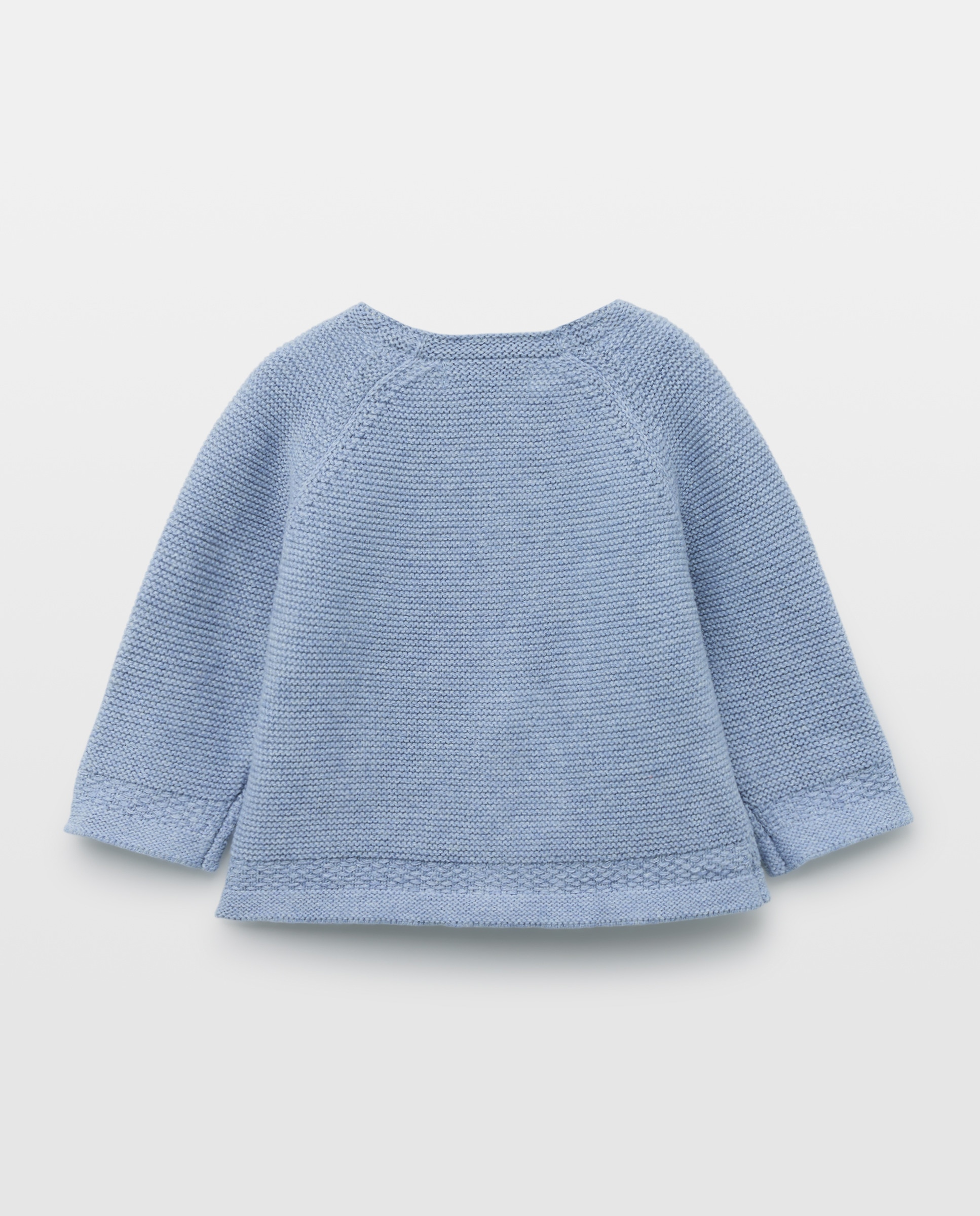 Casaco Básico de Bebé até à Anca com Manga Raglã 471 Índigo-2