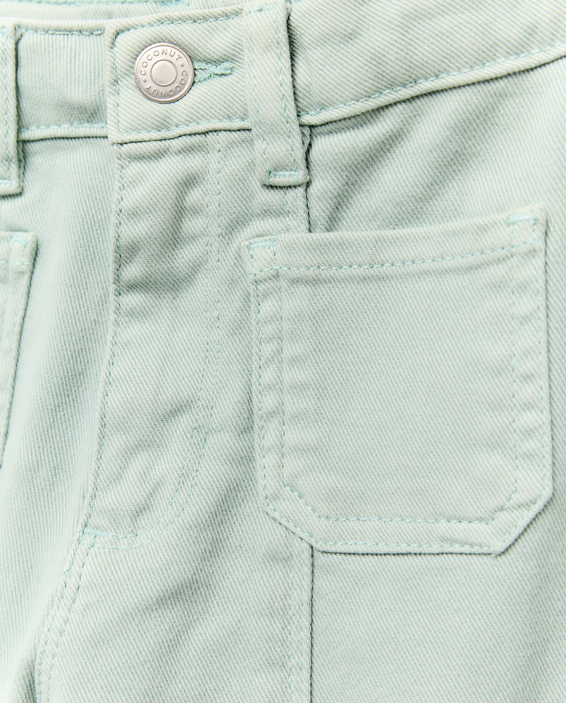 Jeans com Costura à Frente Sabão-5