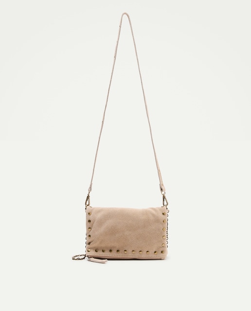 Imagen 0 de Bolso serraje tachas bordes cadena de niña