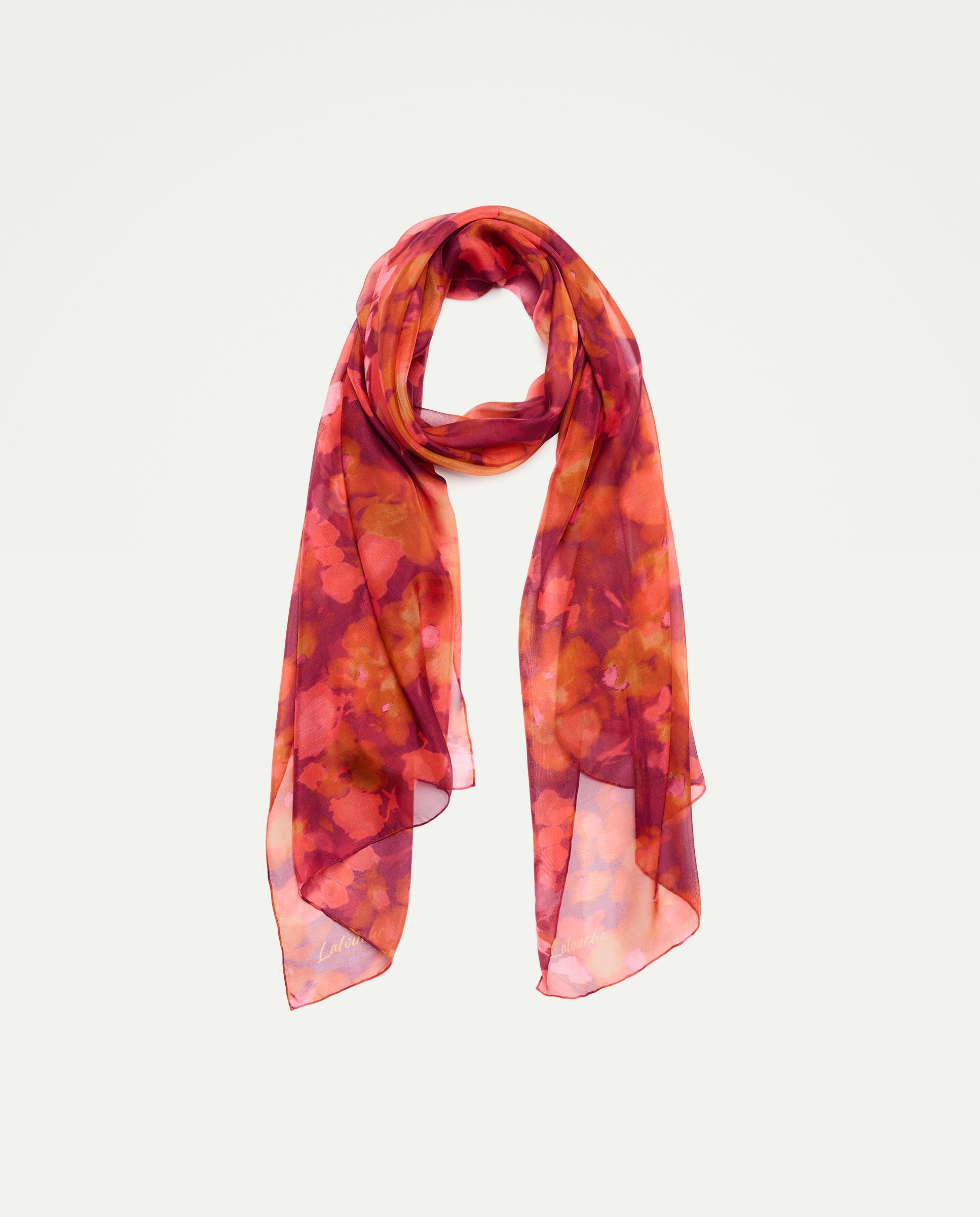 Imagem 0 de Chiffon 100% Seda com Estampado