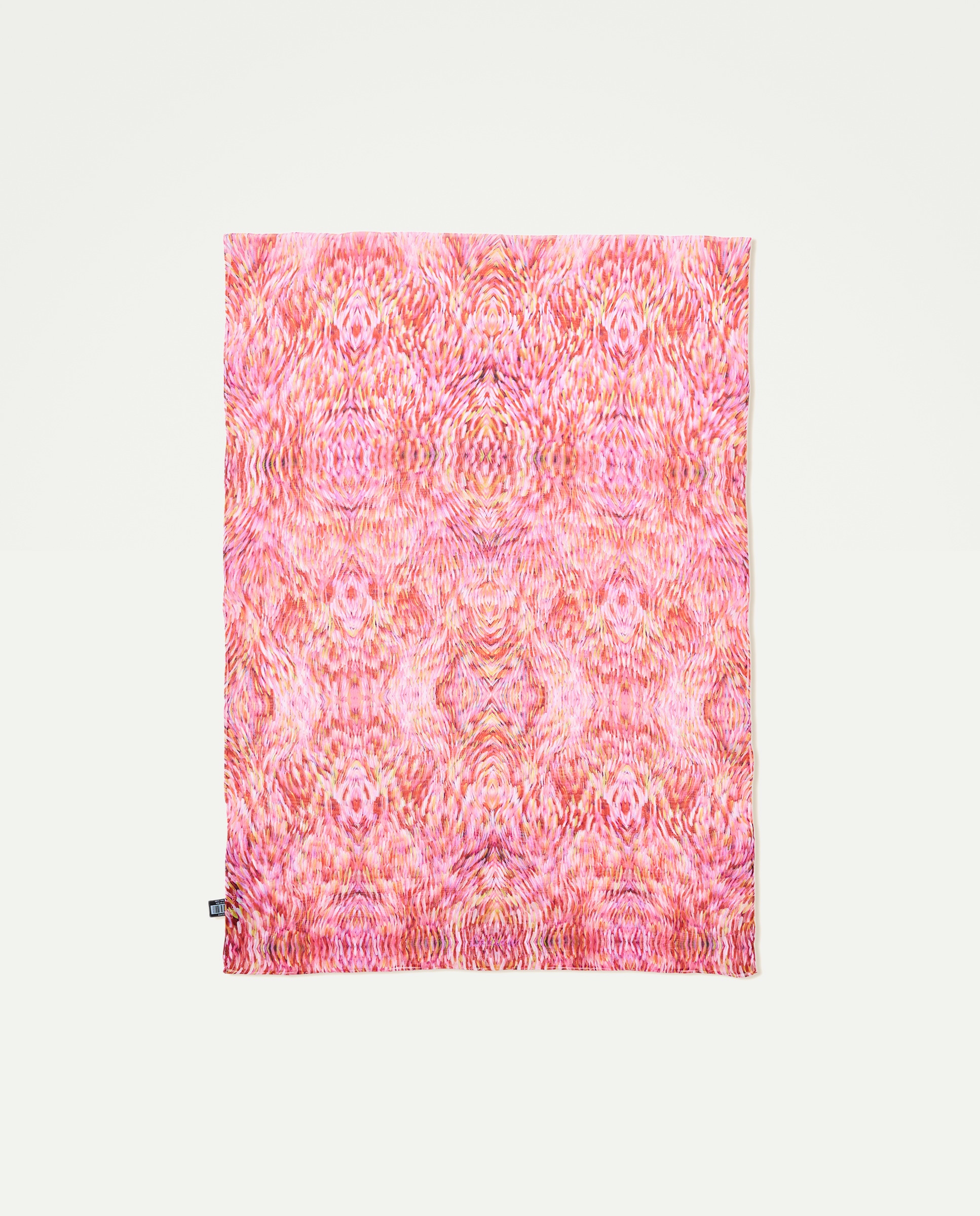 Chiffon 100% Seda com Estampado 200 Rosa-2