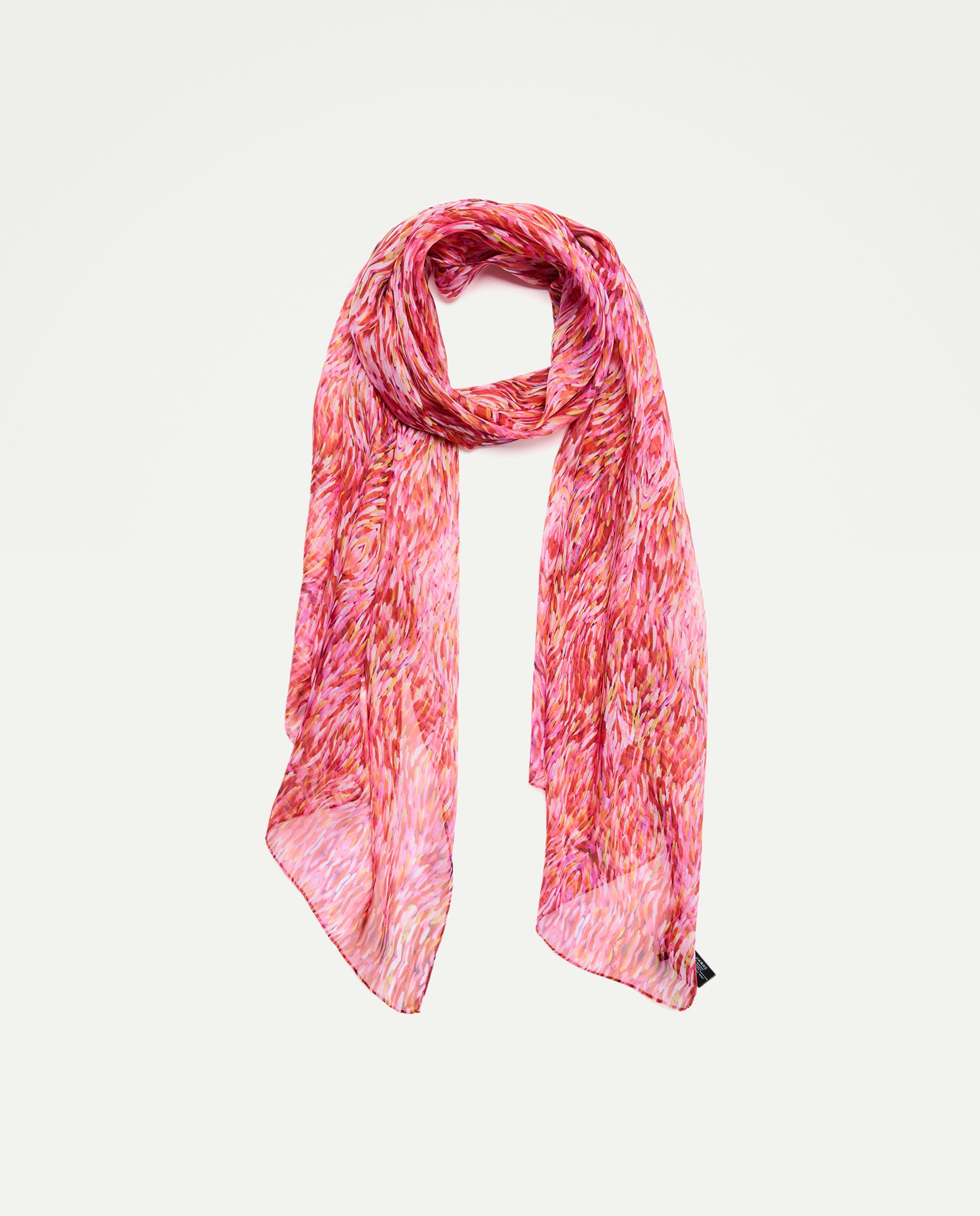 Imagem 0 de Chiffon 100% Seda com Estampado