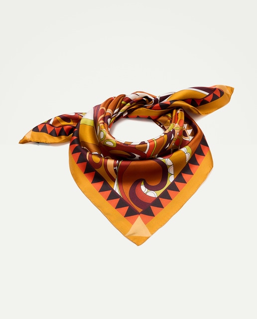 Imagem 0 de Lenço de Sarja 100% Seda com Estampado