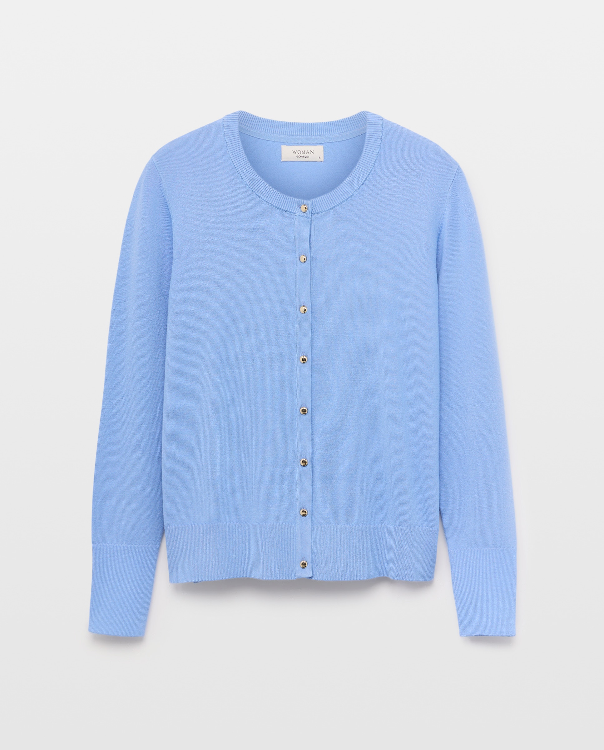 Casaco Liso Básico 410 Azul Claro-4