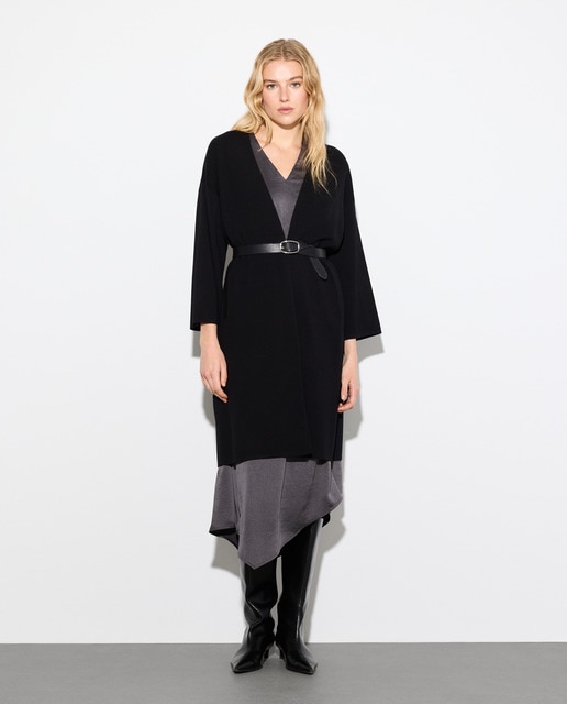 Imagem 0 de Sobretudo comprido com lapela