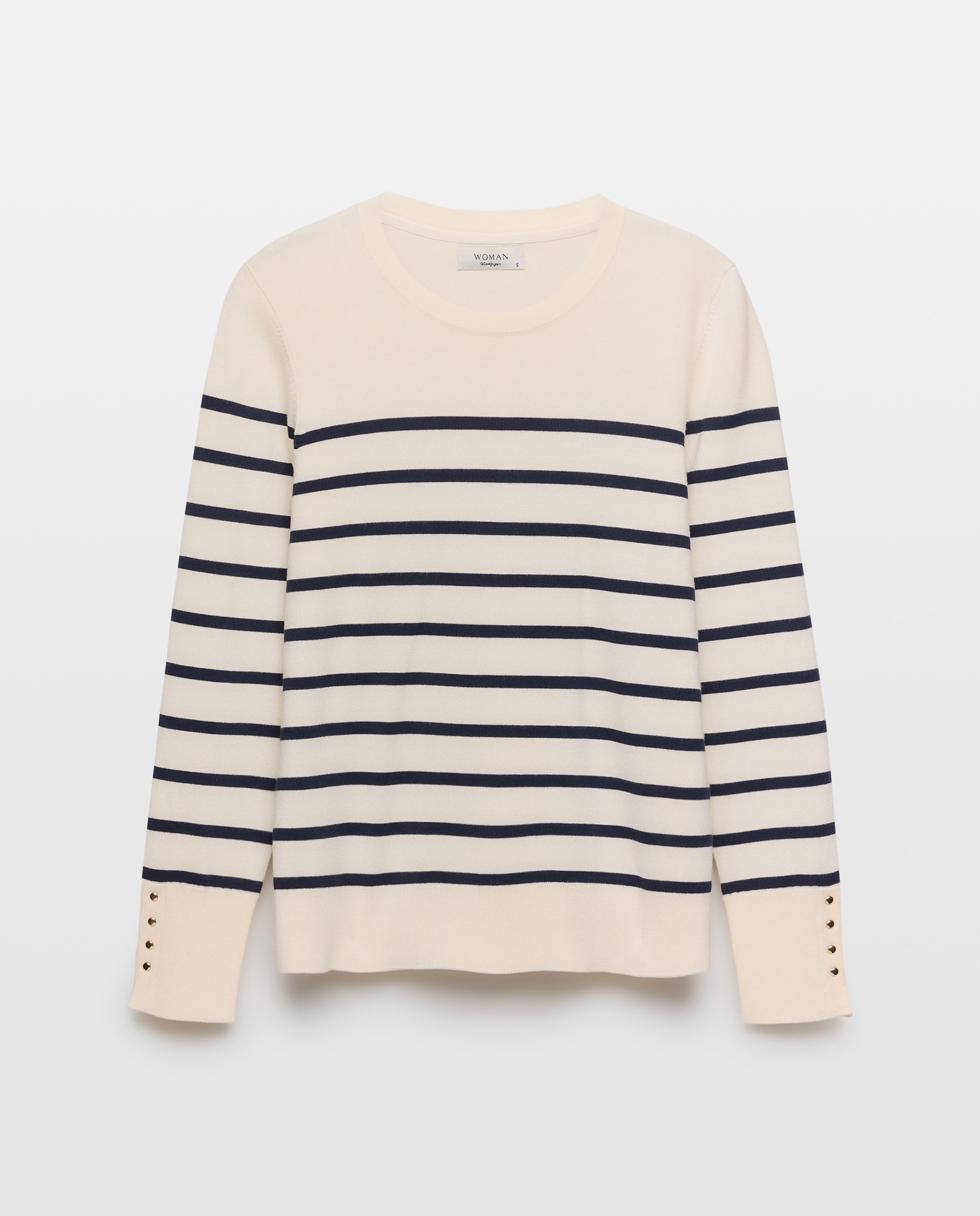 Camisola de Malha de Viscose com Estampado Branco-4