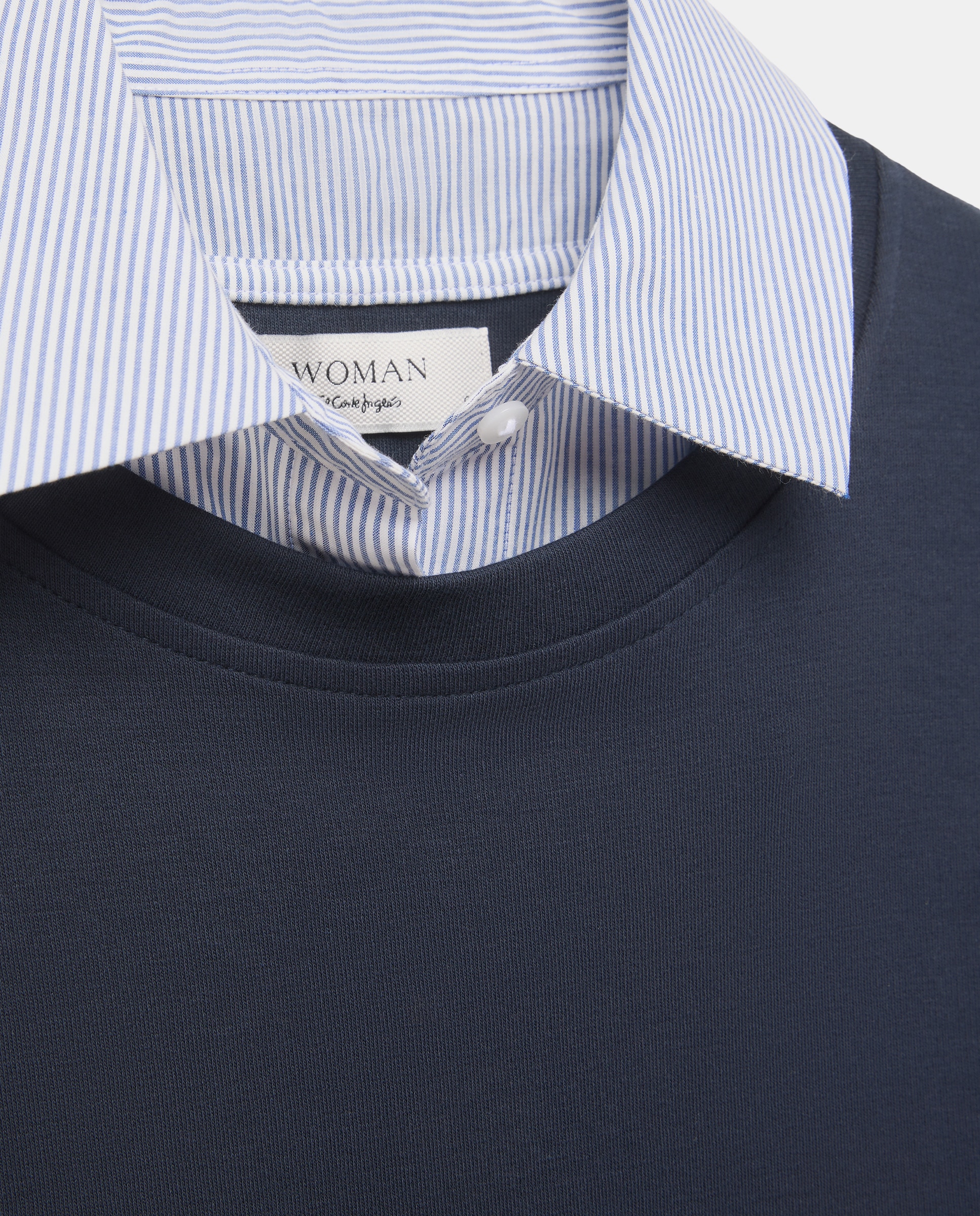 Camisa Lisa com Aba Azul-marinho-5