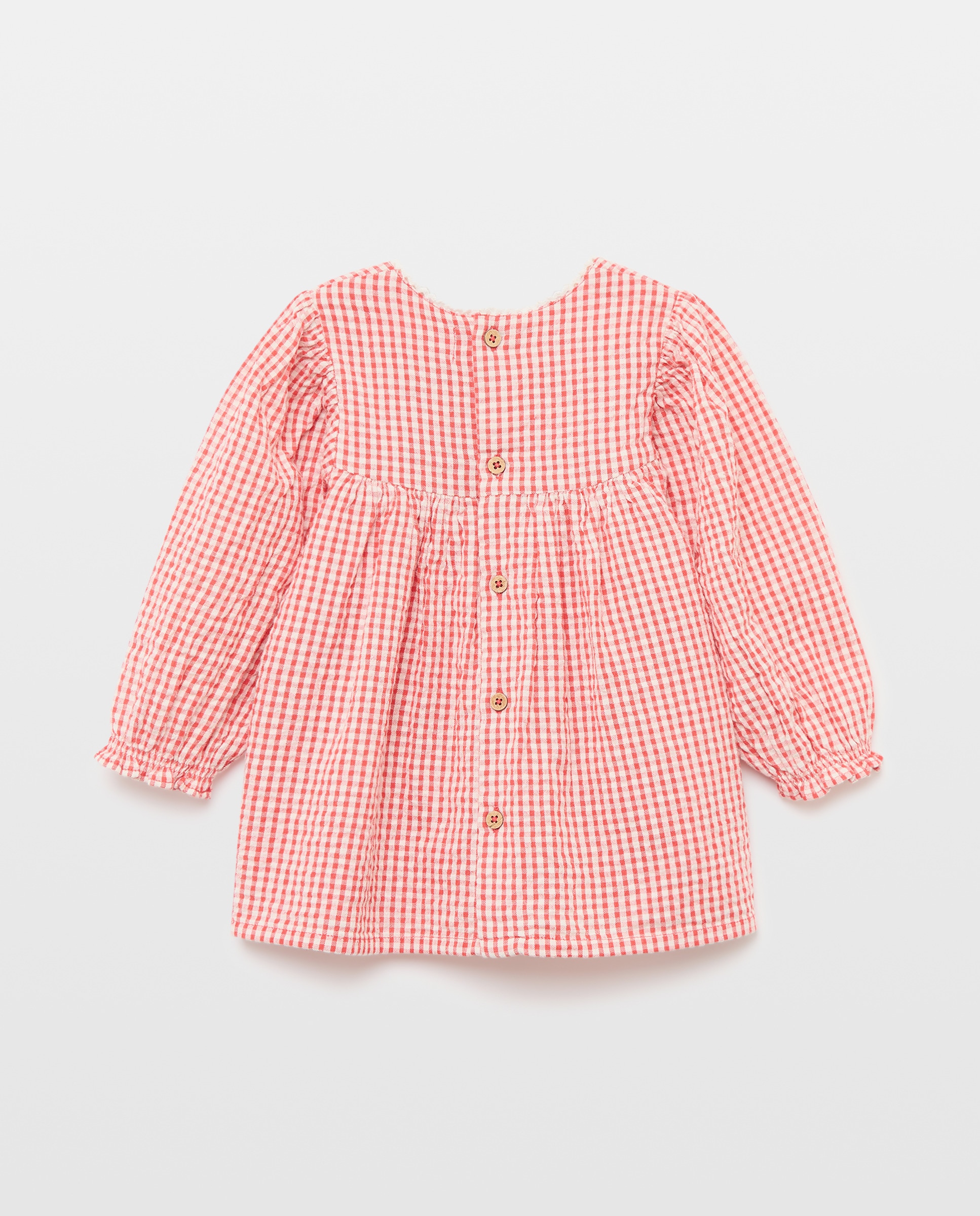 Vestido de Bebé com Manga Comprida Baby El Corte Inglés Vermelho-2
