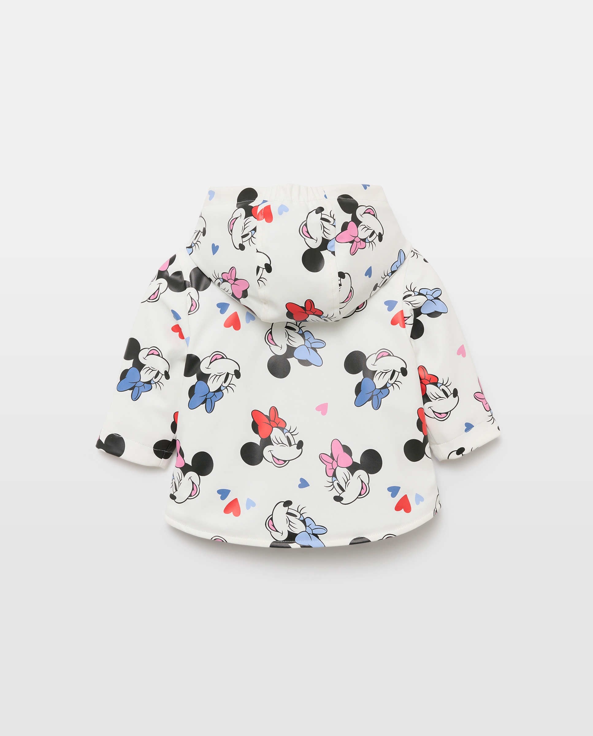Parka Engomada de Bebé com Estampado Minnie Baby El Corte Inglés Branco-2