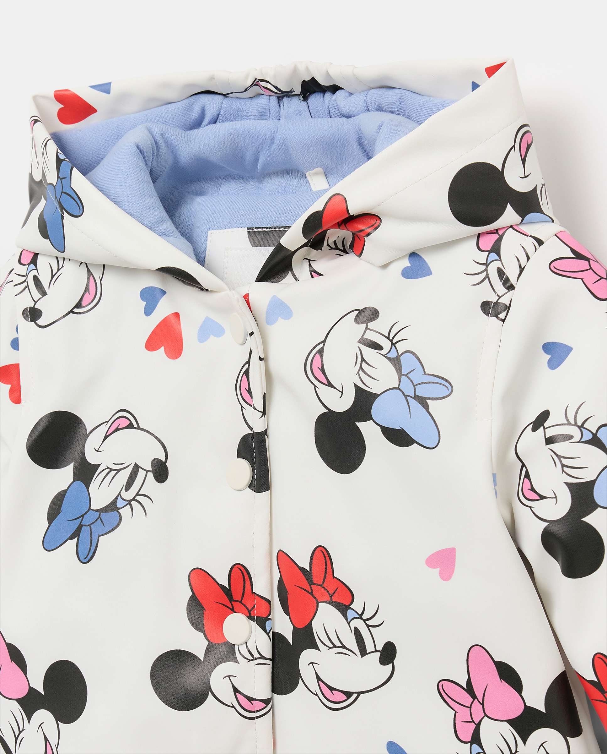 Parka Engomada de Bebé com Estampado Minnie Baby El Corte Inglés Branco-3