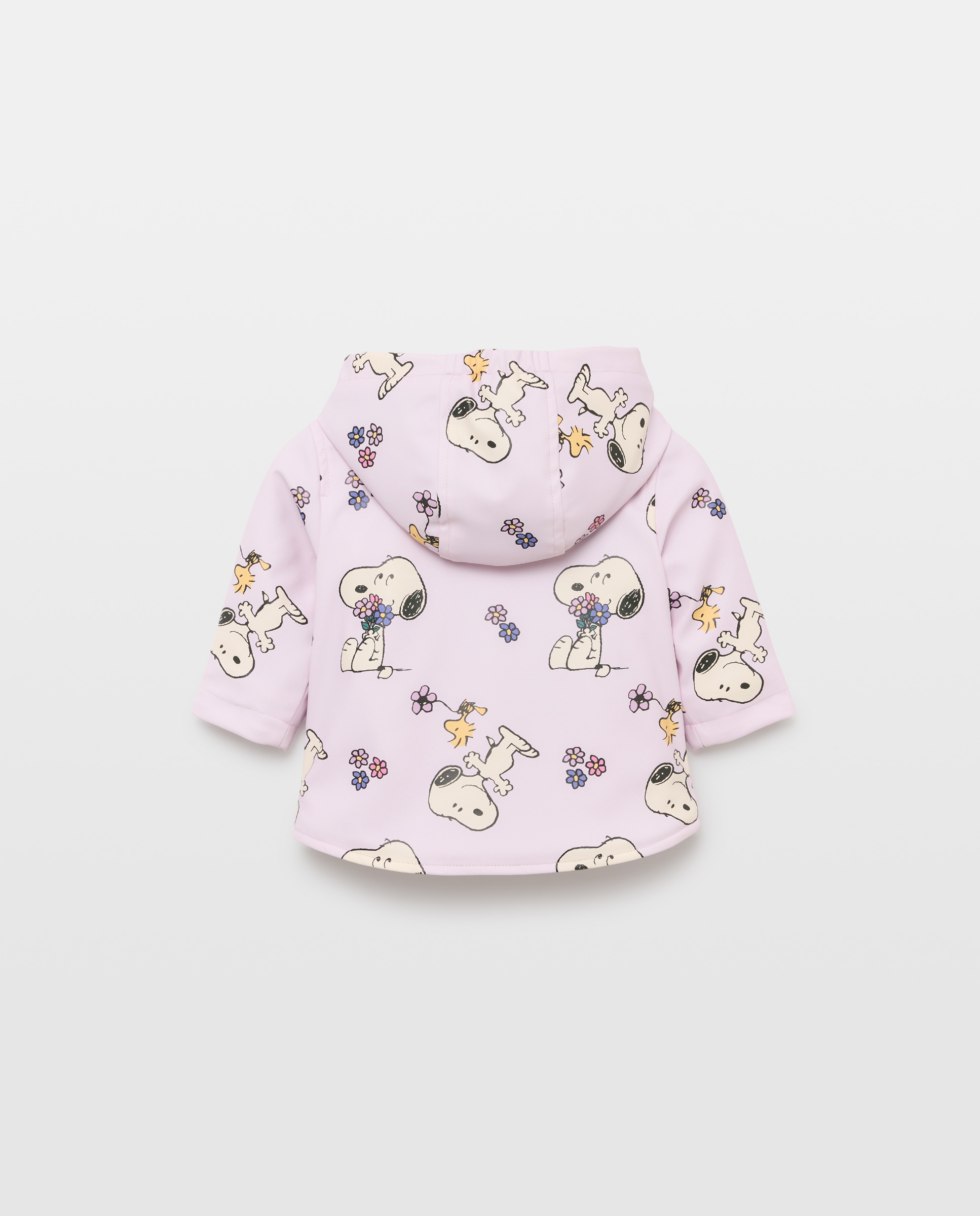 Parka Engomada de Bebé com Estampado SNOOPY Branco-2
