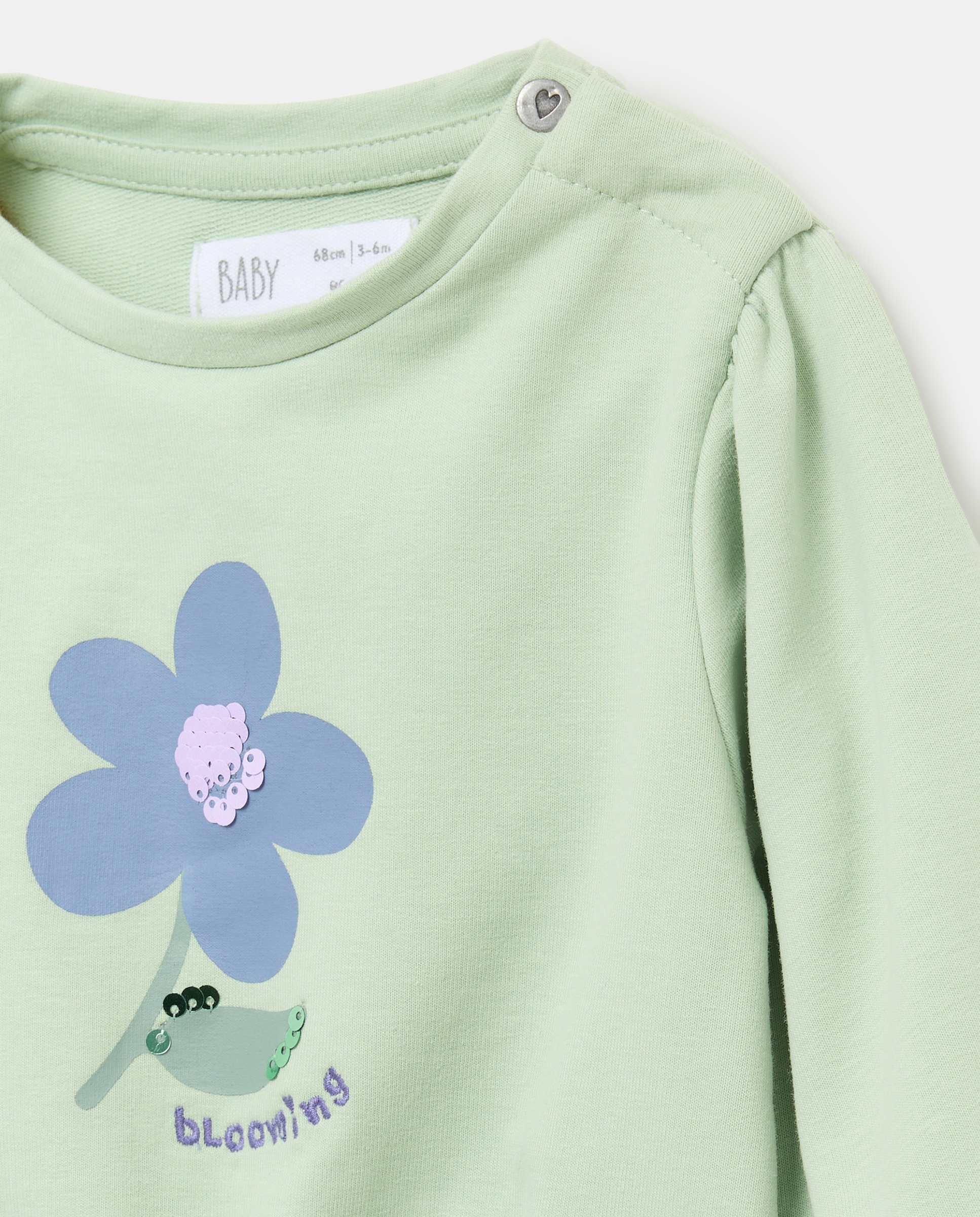 Sweatshirt de Felpa de Bebé com Estampado de Fantasia Baby El Corte Inglés Verde-3
