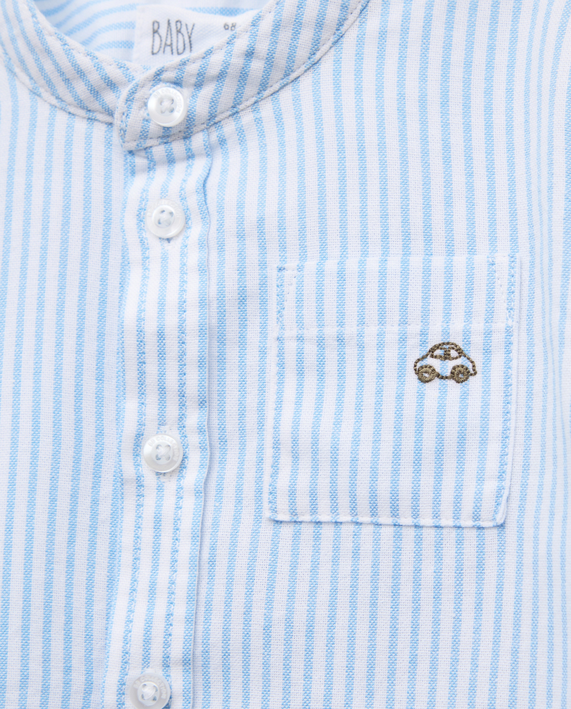 Camisa Oxford de Bebé com Manga Comprida e Gola à Padre Baby El Corte Inglés Azul-3