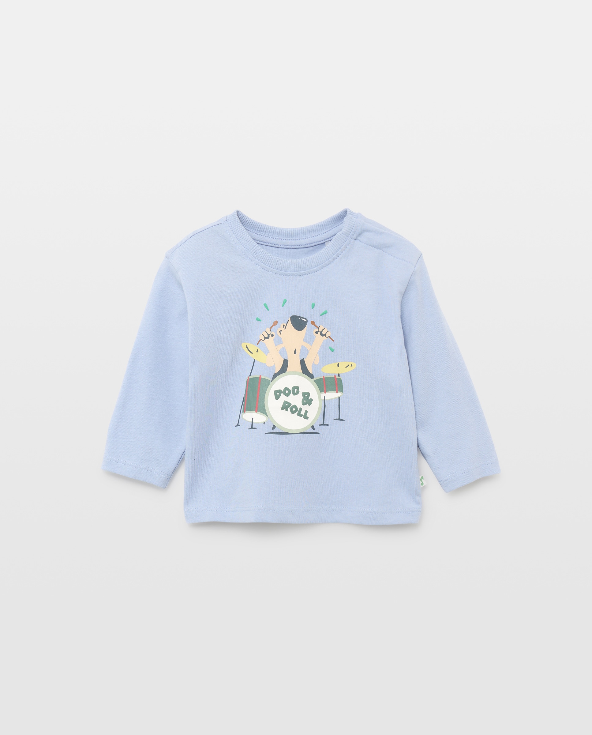 Camisola de Bebé com Manga Comprida 400 Azul-1