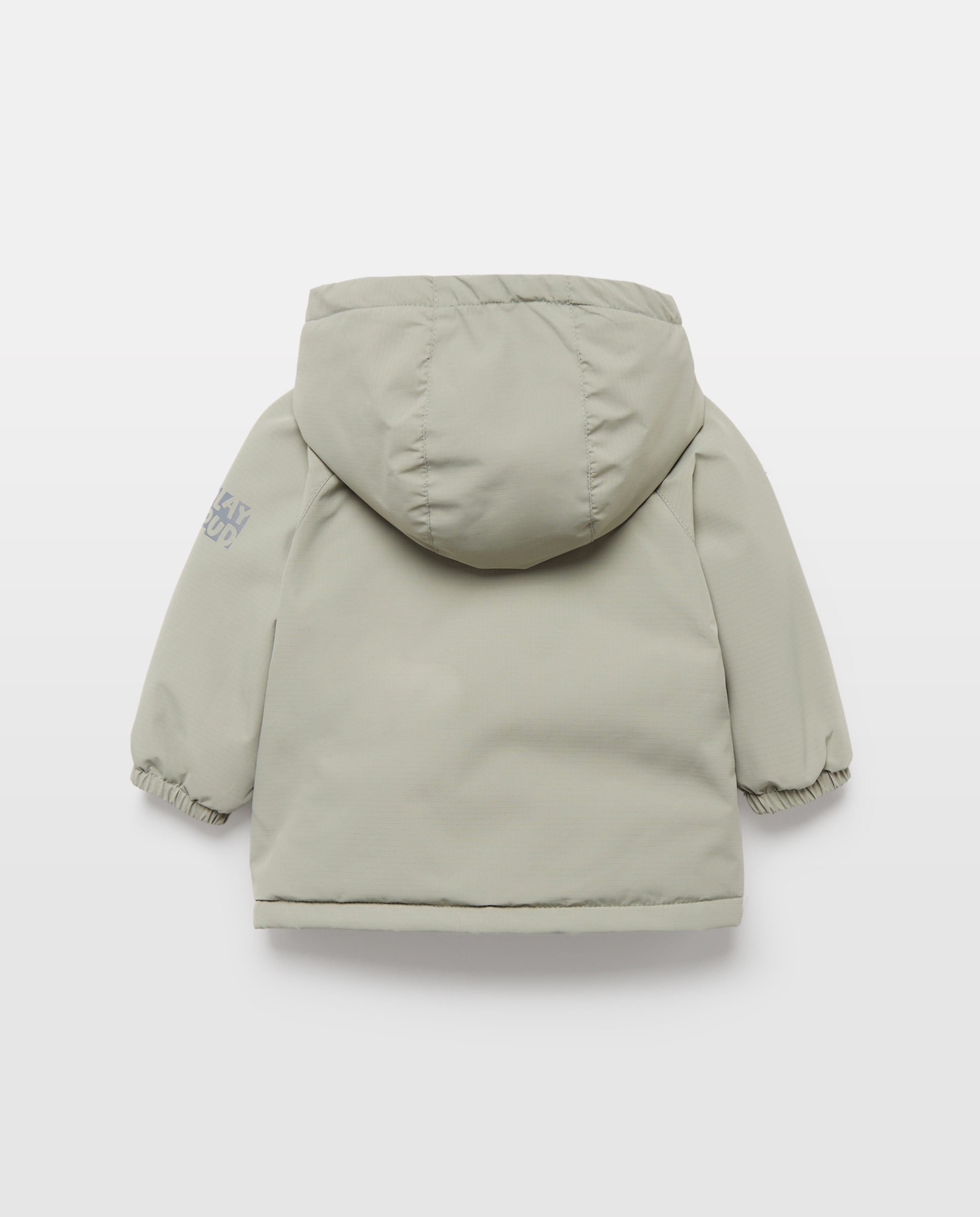 Parka Ligeira de Bebé com Xadrez 530 Verde Escuro-2