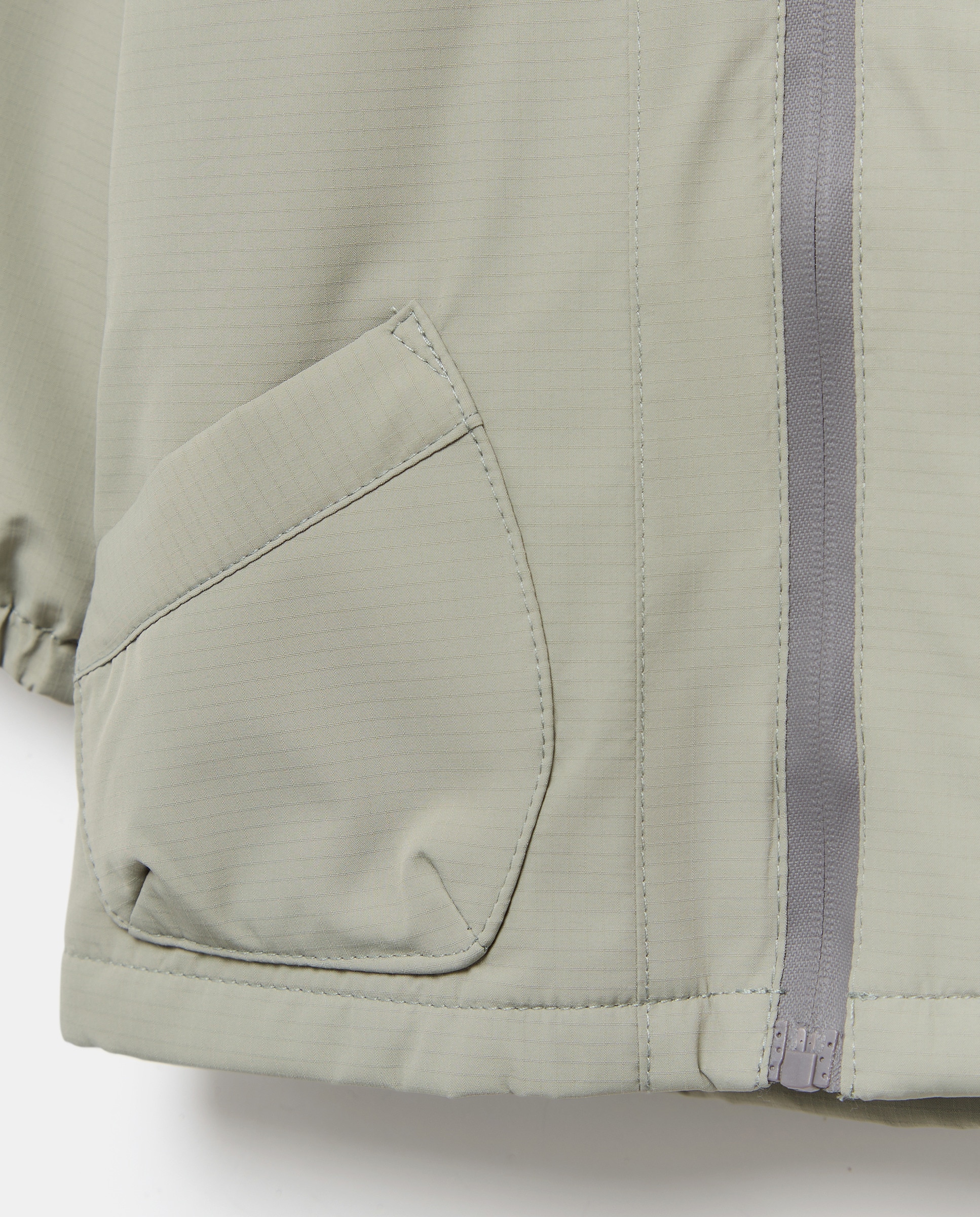 Parka Ligeira de Bebé com Xadrez 530 Verde Escuro-3