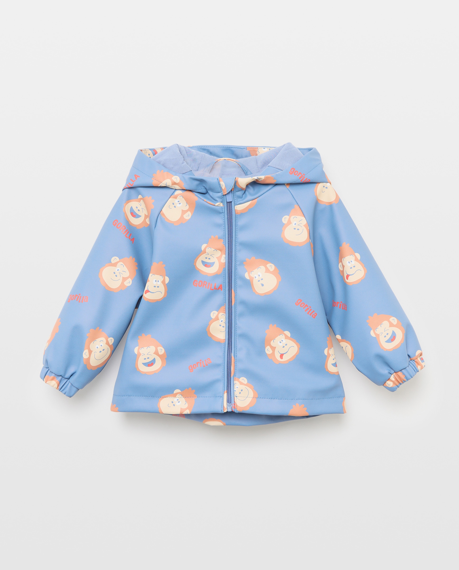Parka Engomada Lisa de Bebé Baby El Corte Inglés 400 Azul-1